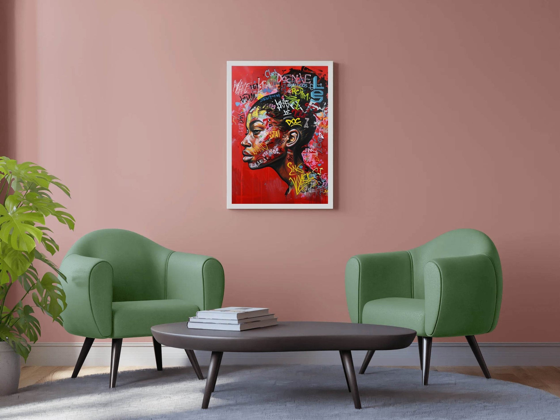 Urban Graffiti Portrait Street Style Wall Art - beink online art store