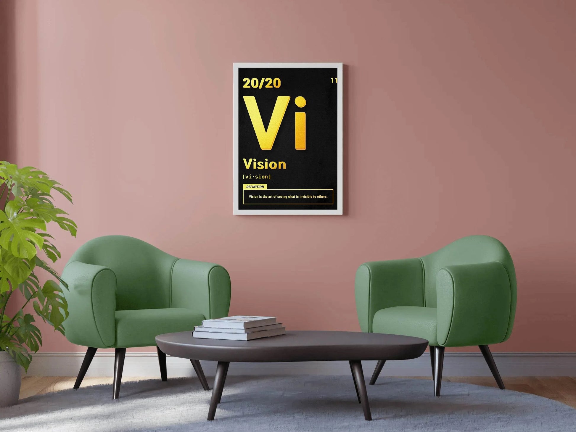 20/20 Vision Rule Motivational Wall Art - beink online art store
