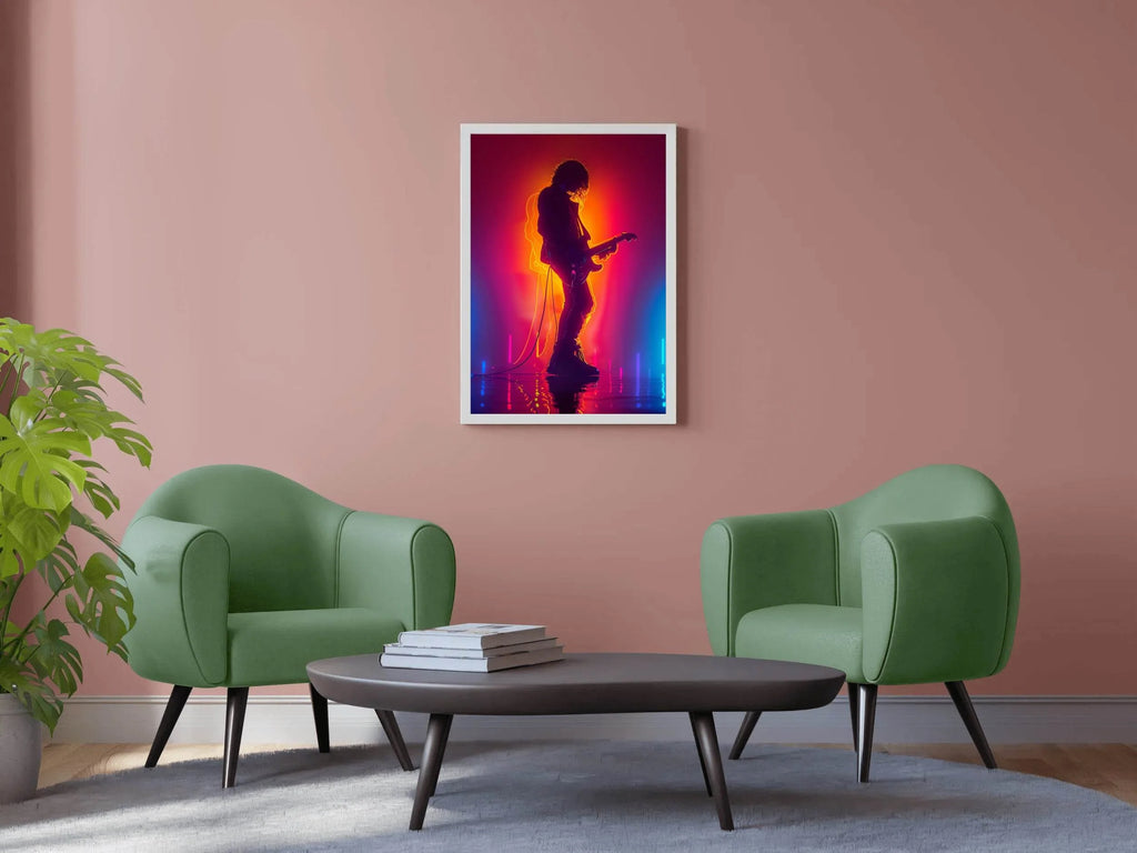 Guitarist In Concert Wall Art - beink online art store