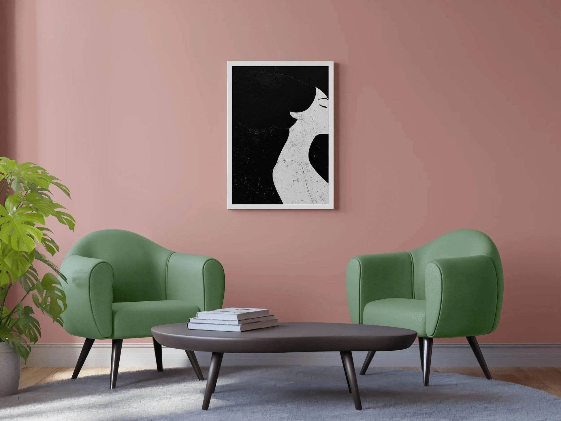 Black and White Women Elegance Wall Art - beink online art store