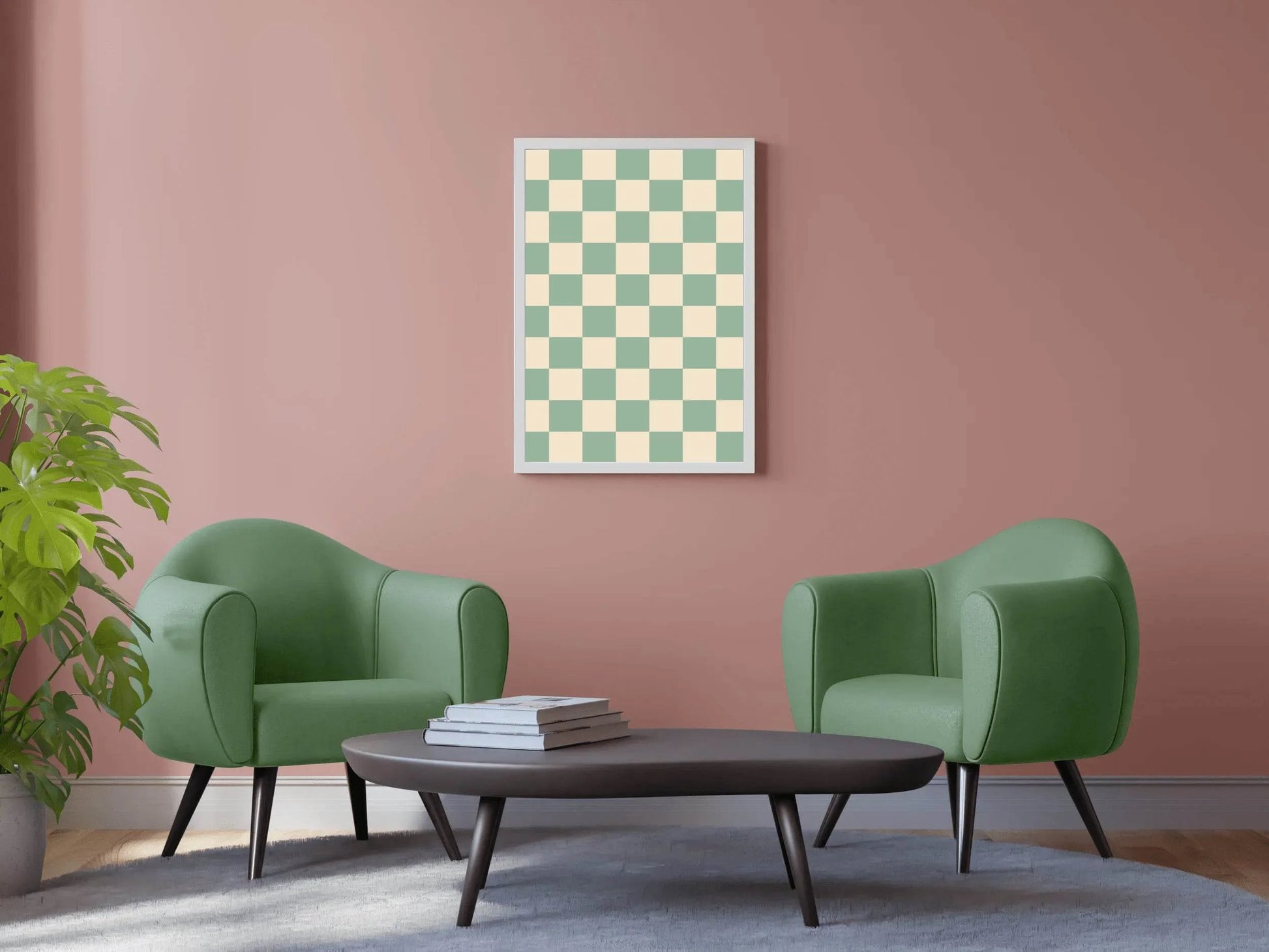 Painting Green Blocks - beink online art store