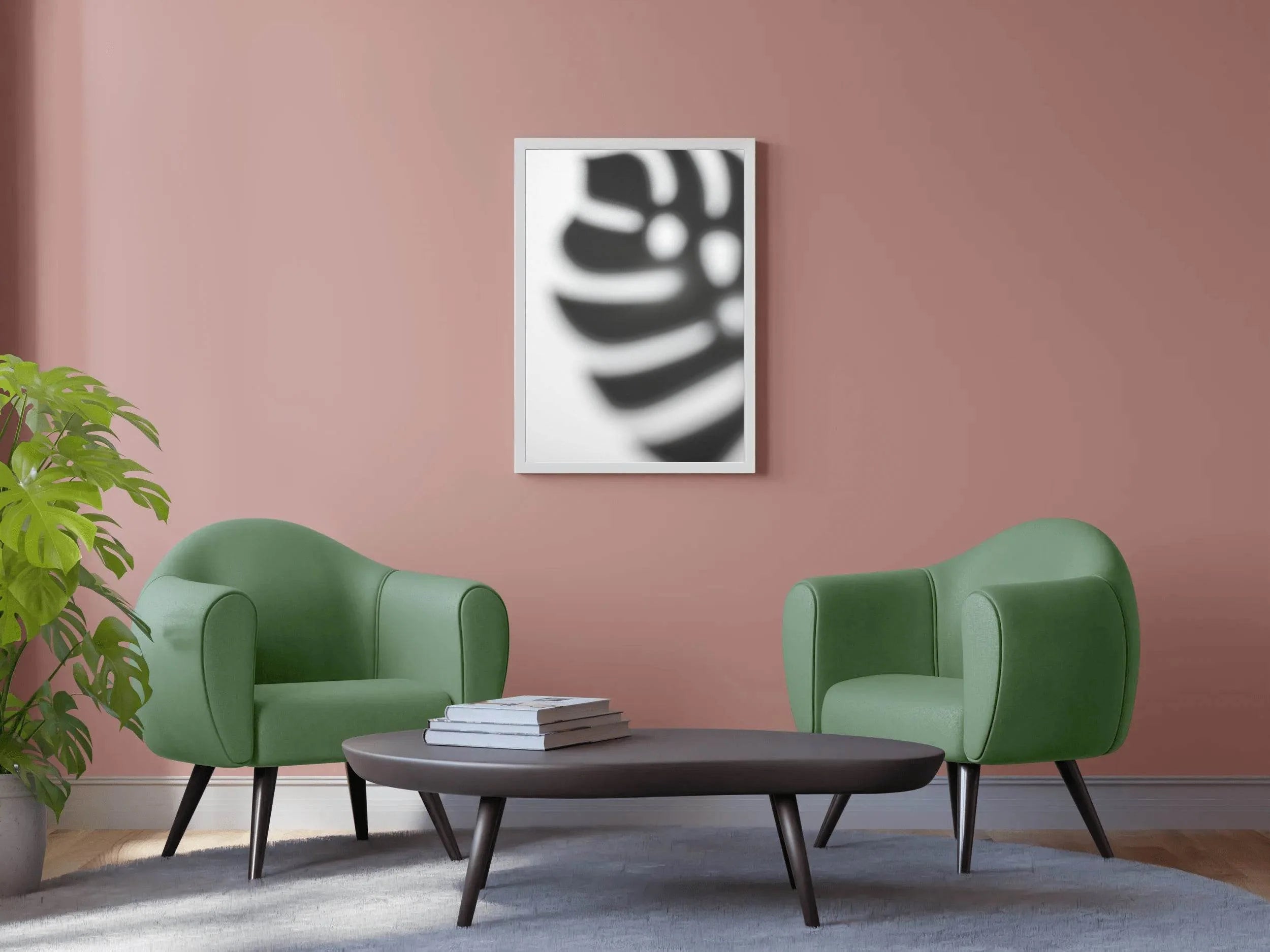 Zebra Footprint Black & White Wall Art - beink online art store