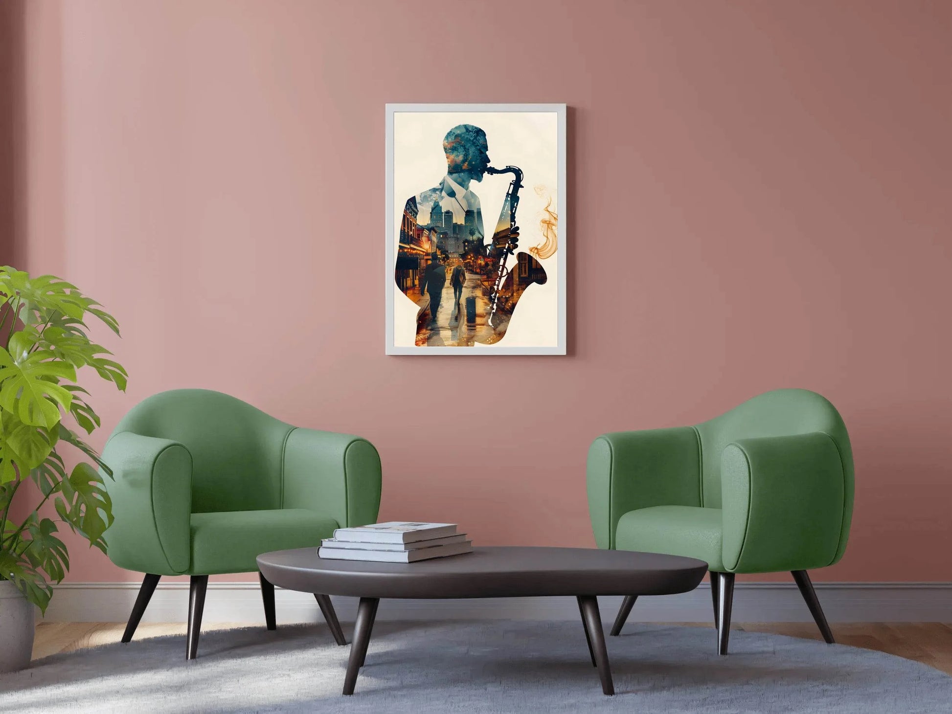 The Shadow Inside The Saxophone Wall Art - beink online art store