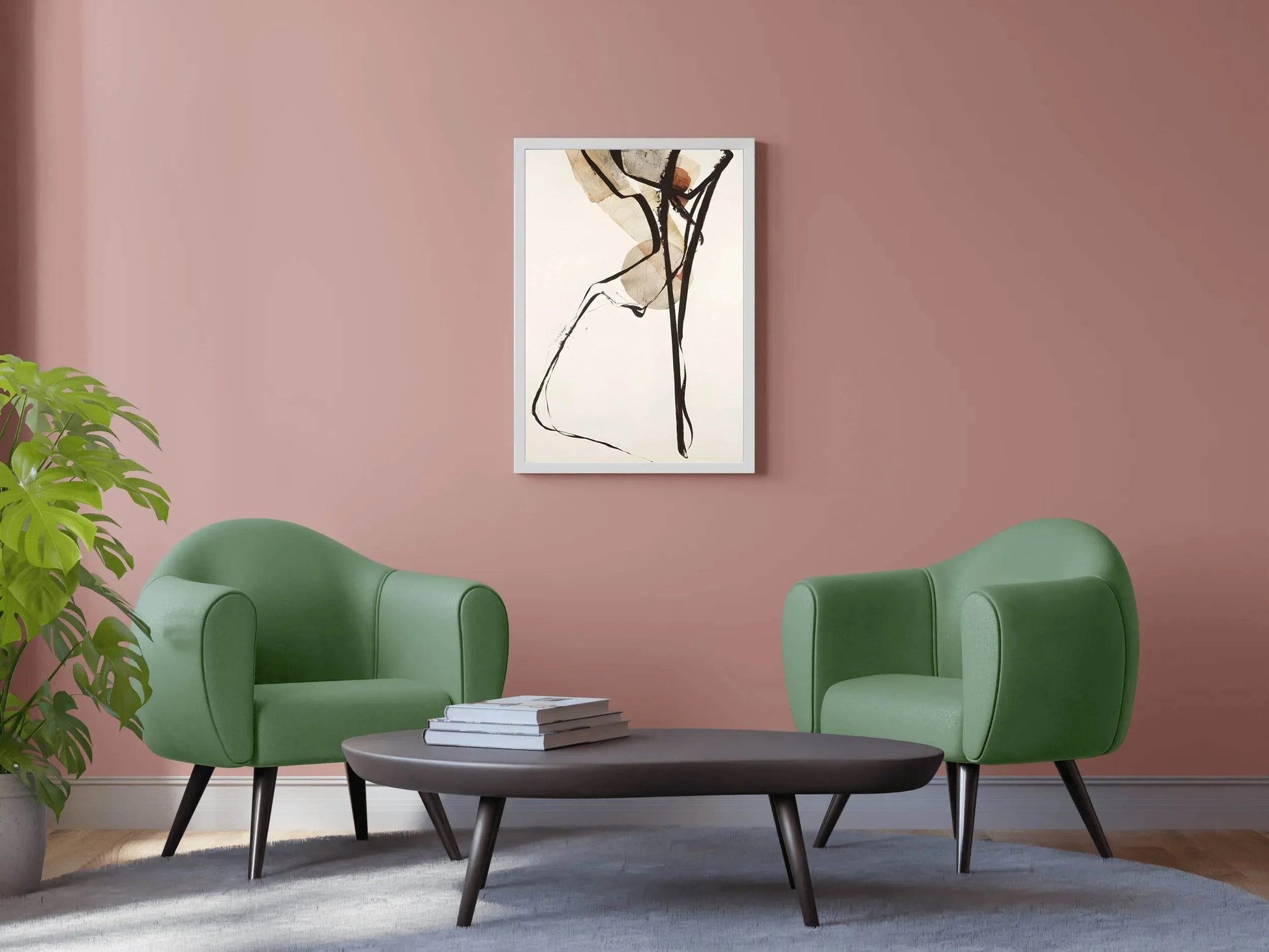 Watercolor Dynamic Lines Modren Wall Art - beink online art store