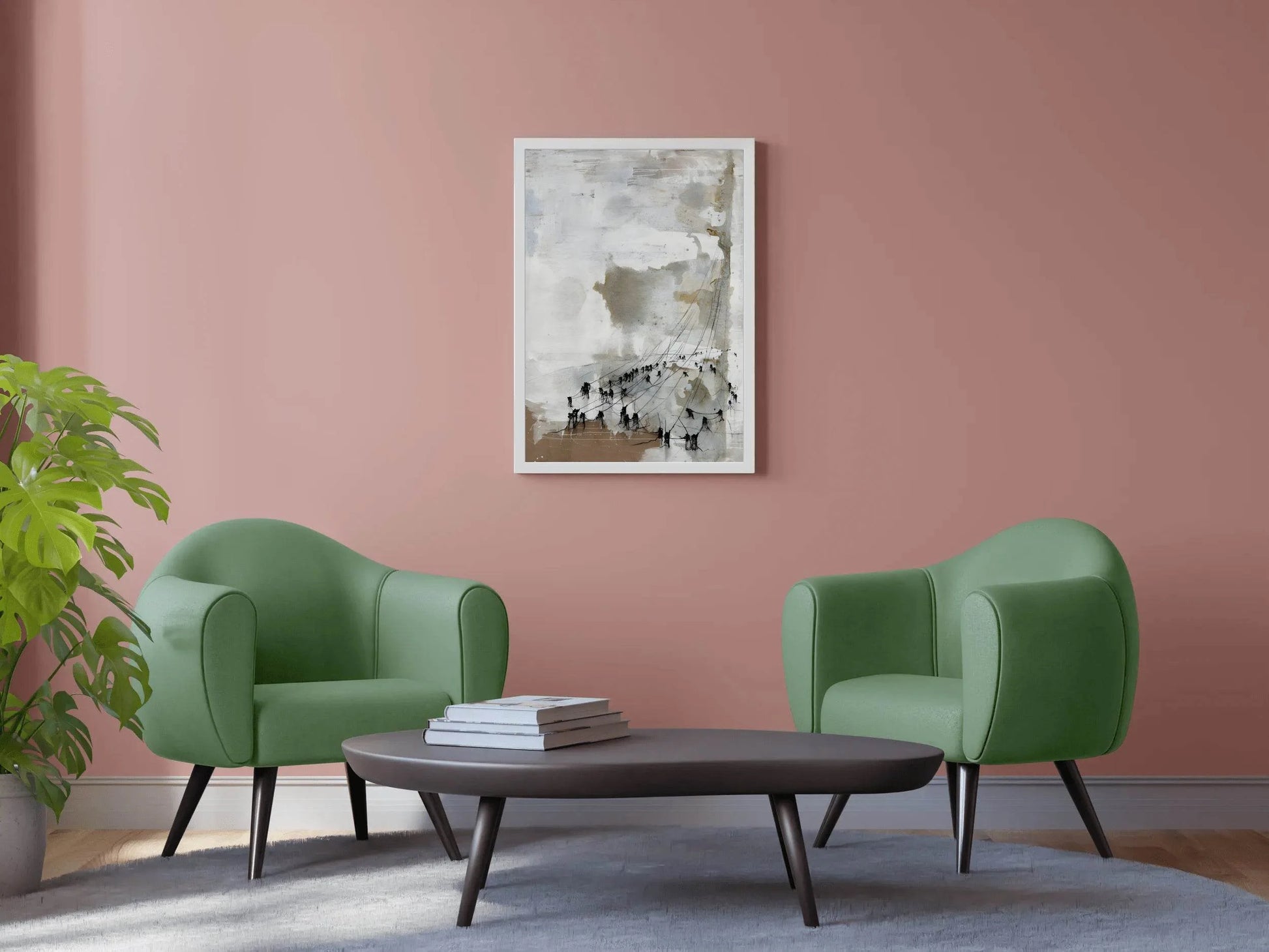 Watercolor Animal Drawing Modern Wall Art - beink online art store