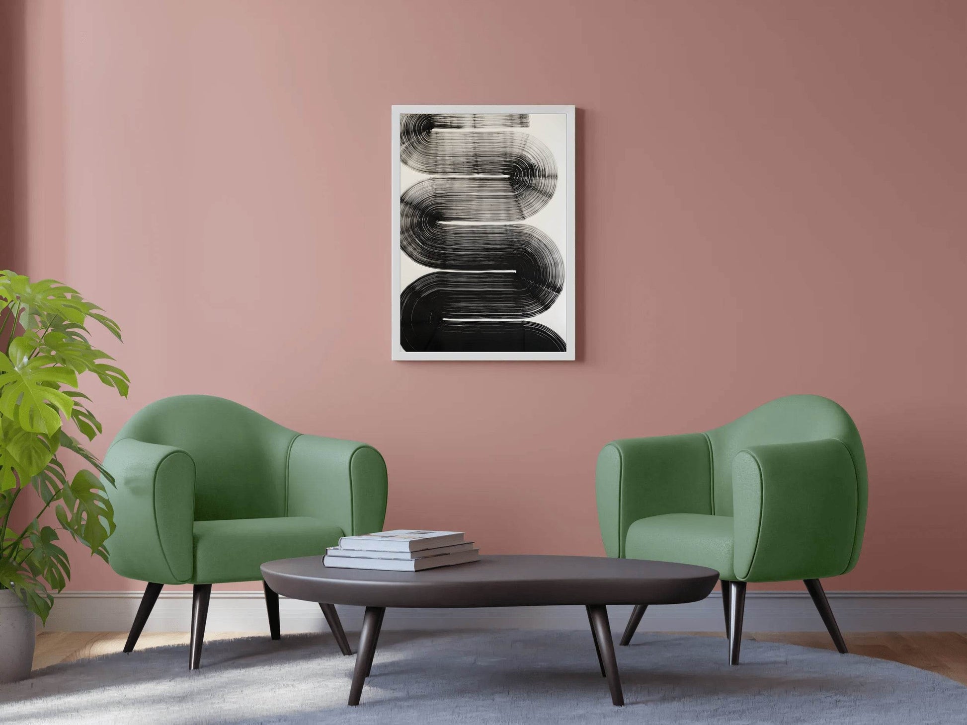 Black and White Pattern Modern Wall Art - beink online art store