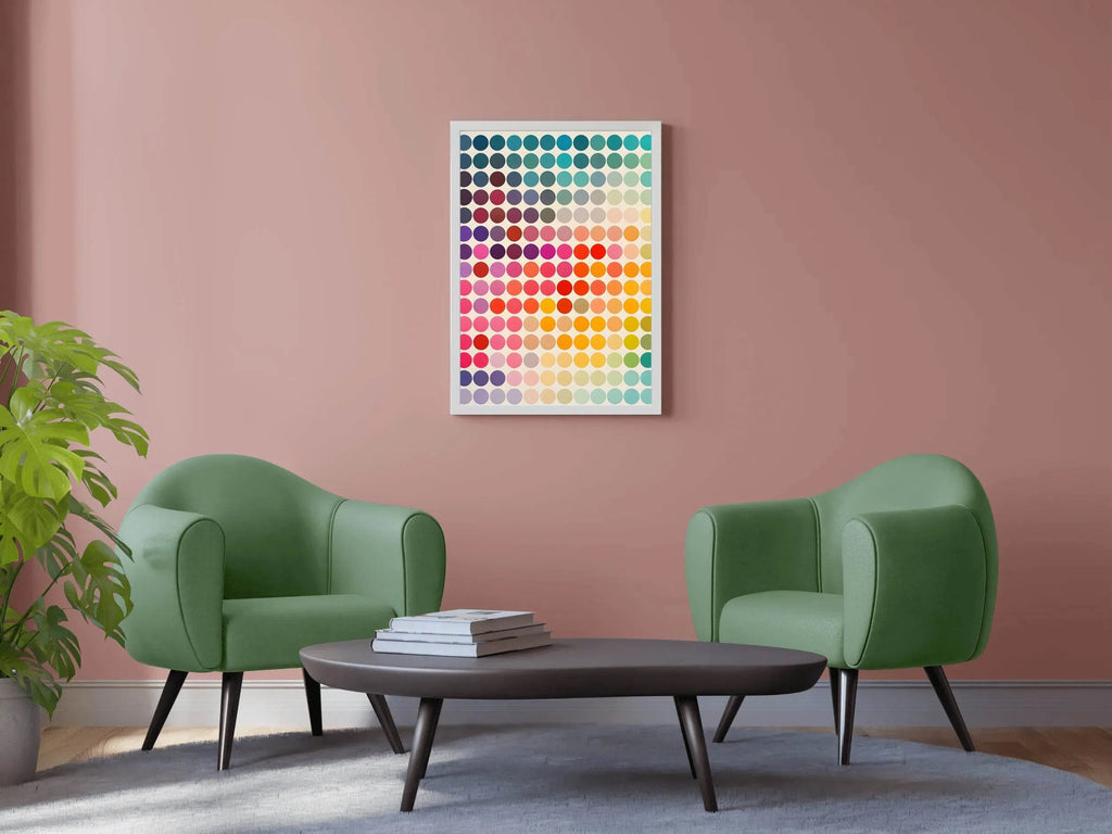Abstract Dots Background Digital Art - beink online art store