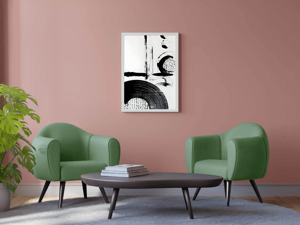 Ink Blot and Circular Dance Modern Wall Art - beink online art store