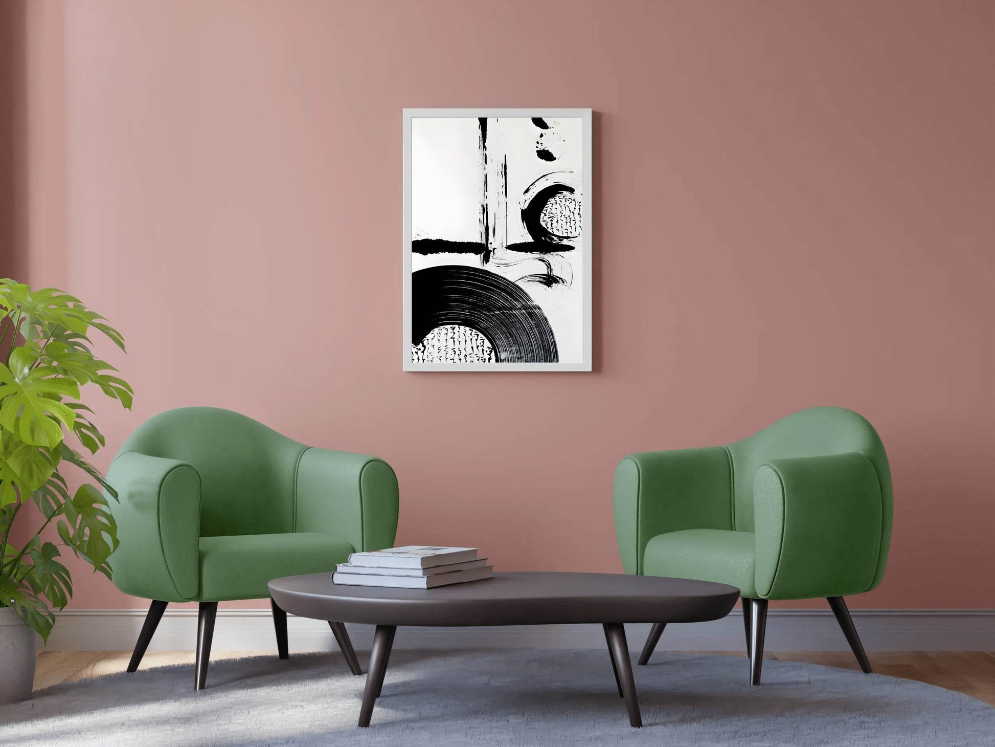 Ink Blot and Circular Dance Modern Wall Art - beink online art store