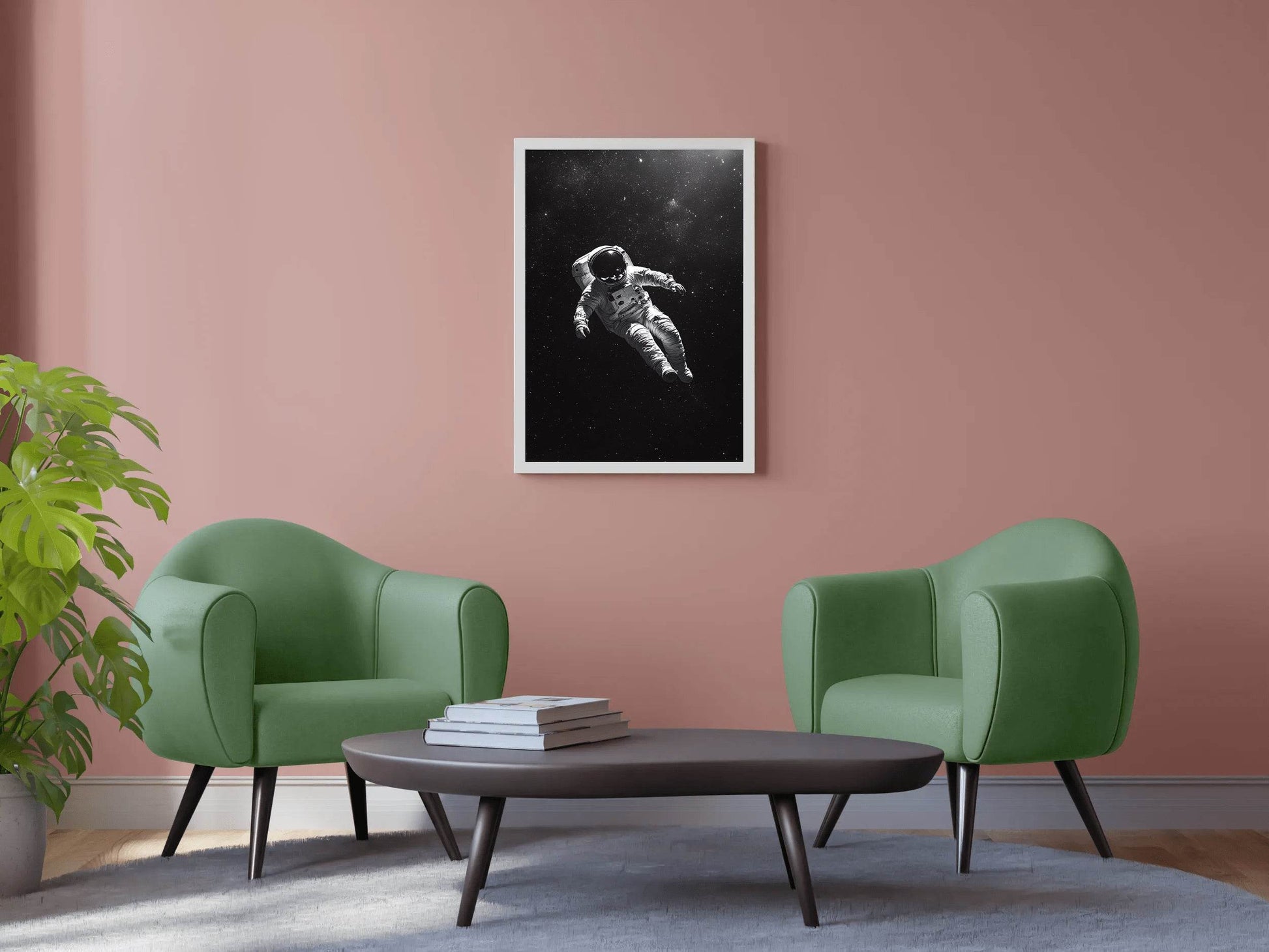 Astronaut Floating in Space Wall Art - beink online art store