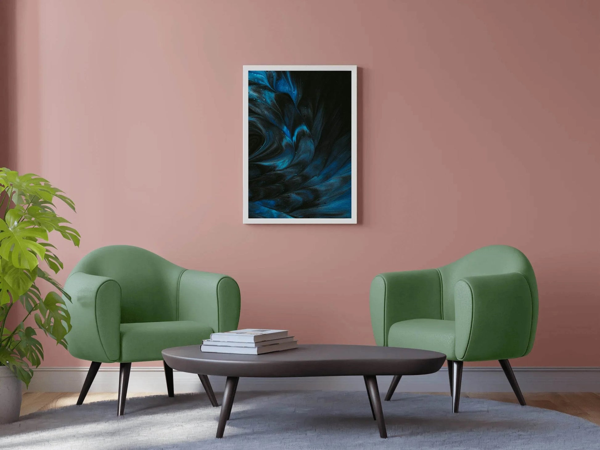 Oil Paint Milkyway View Abstract Wall Art - beink online art store