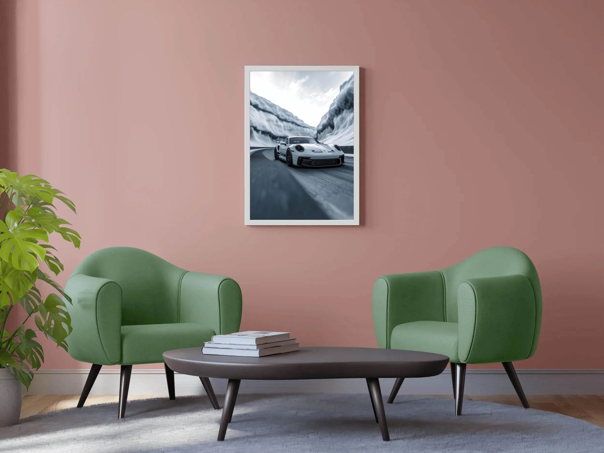 Porsche 992 GT3 White Wall Art - beink online art store