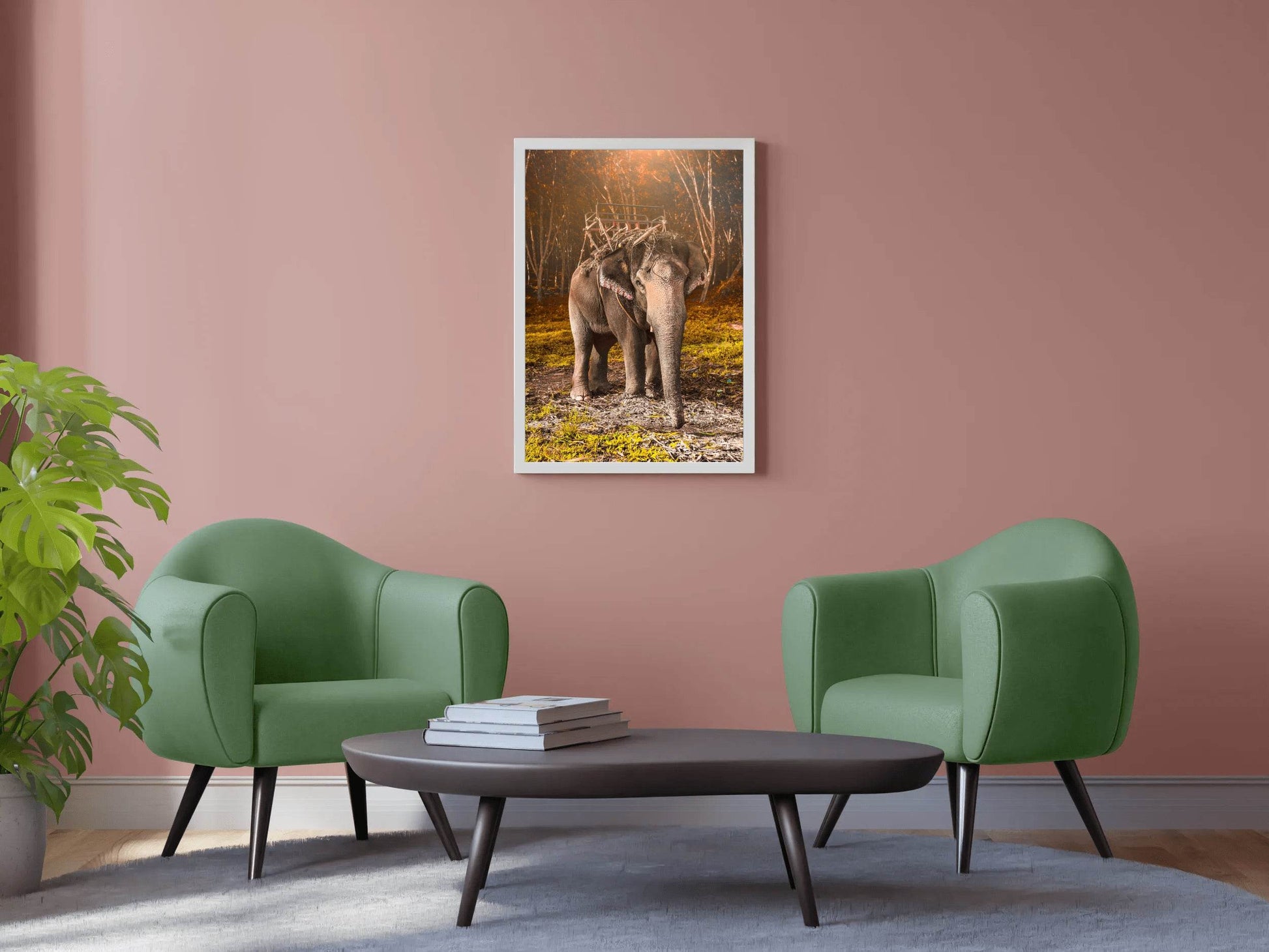 Indian Elephant Animal Wall Art - beink online art store