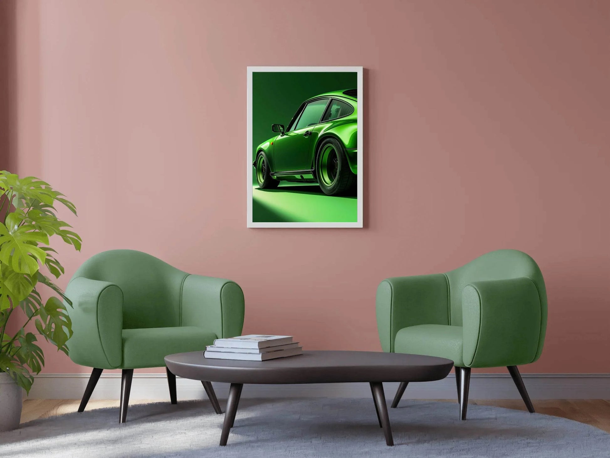 Porsche Carrera Coupe Green Wall Art - beink online art store