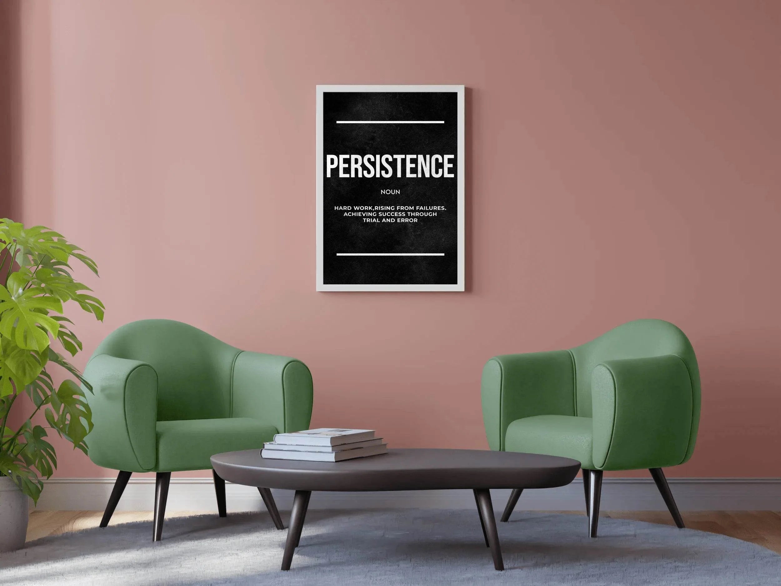 Persistence Definition Motivational Wall Art - beink online art store