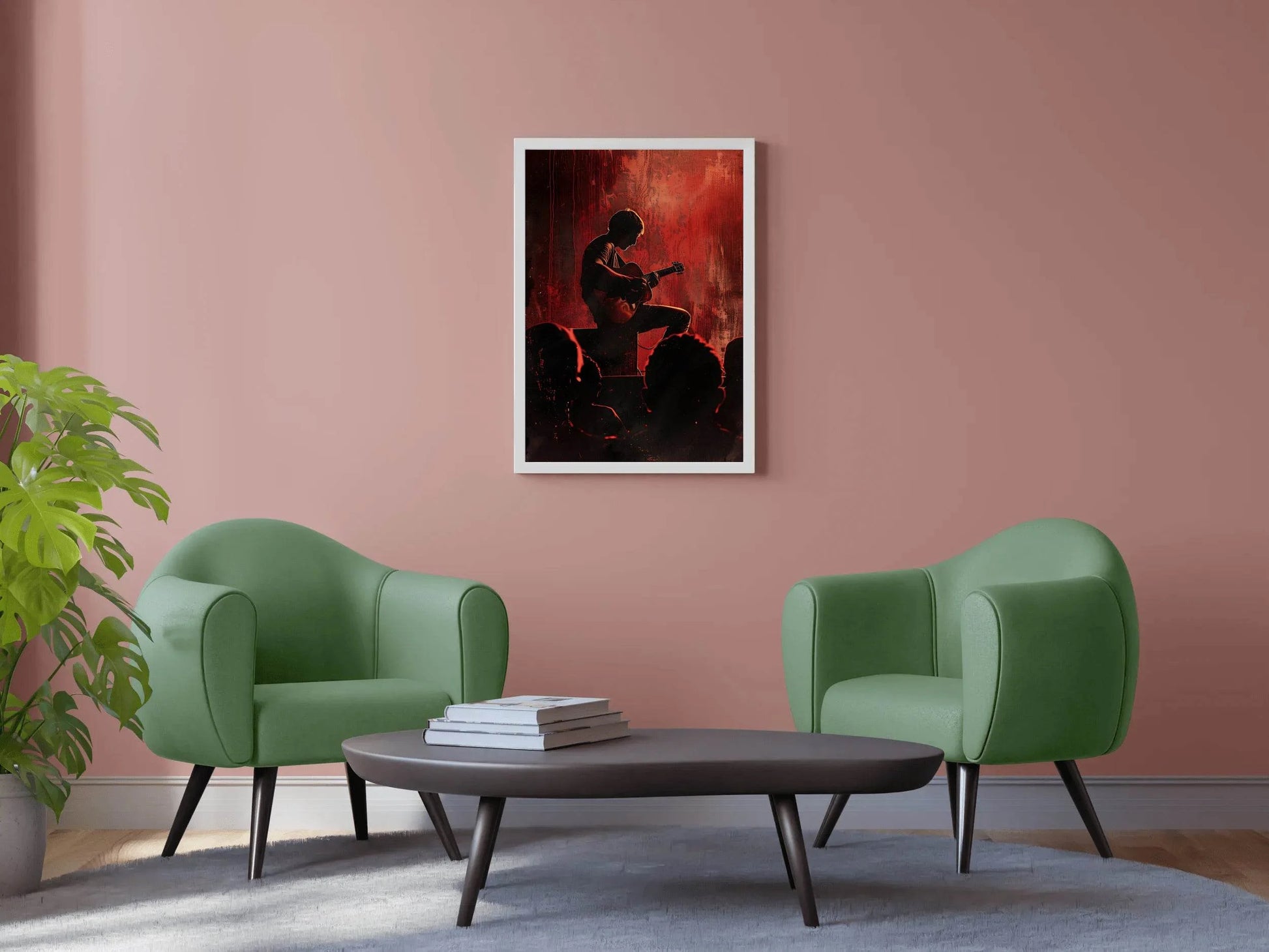 Live Music Performance With Guitar Wall Art - beink online art store