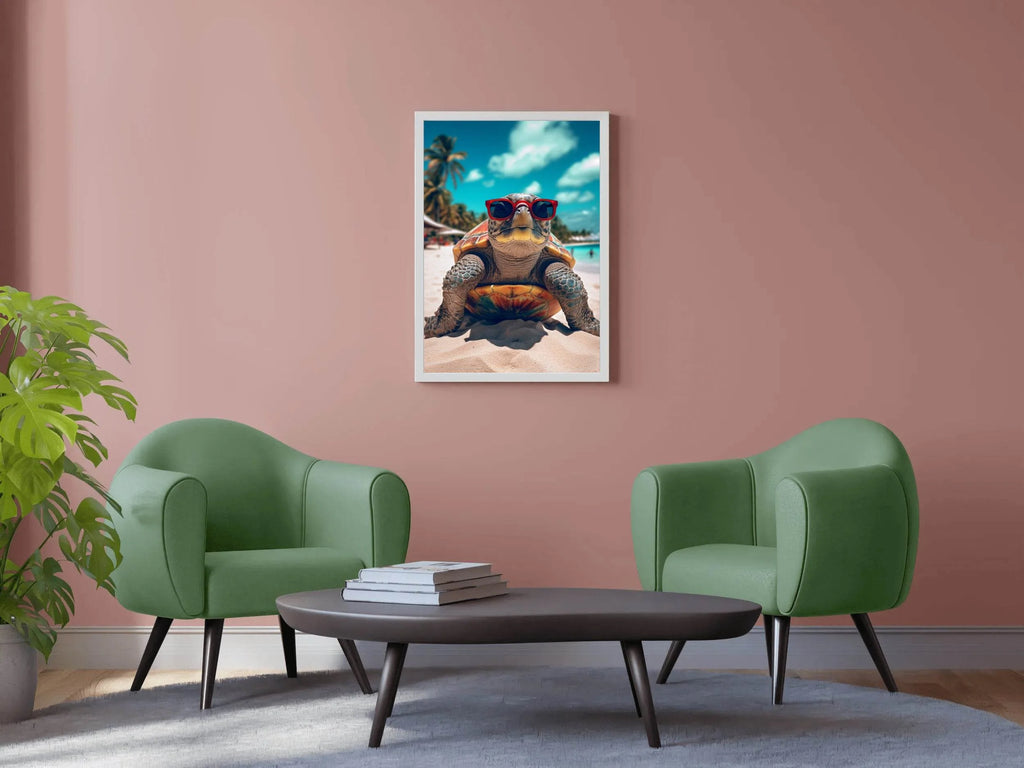 Loggerhead Sea Turtle Animal Wall Art - beink online art store