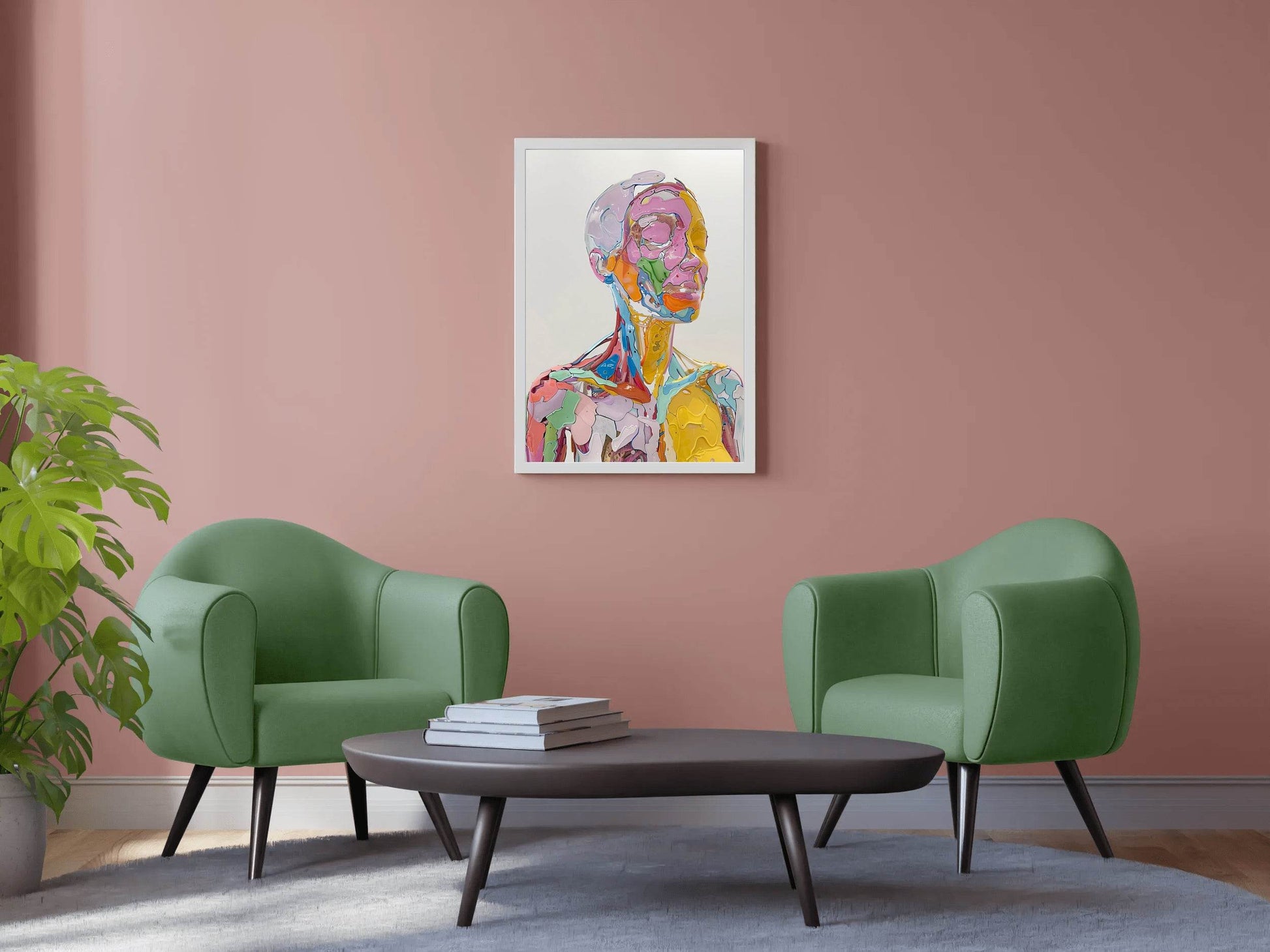 Colorful Anatomy- Oil Paint Women Wall Art - beink online art store