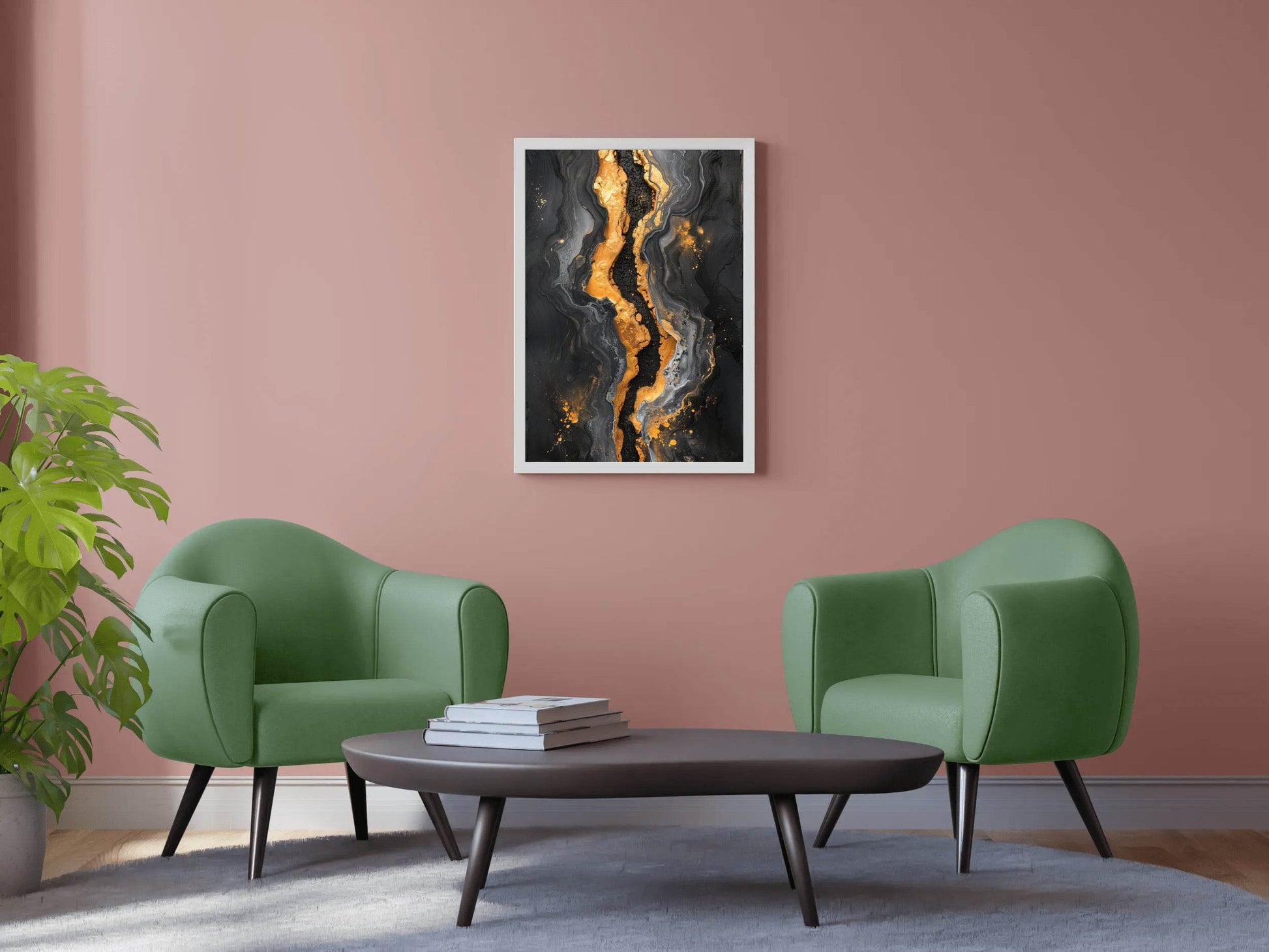 Beautiful Black And Gold Marble Background Wall Art - beink online art store
