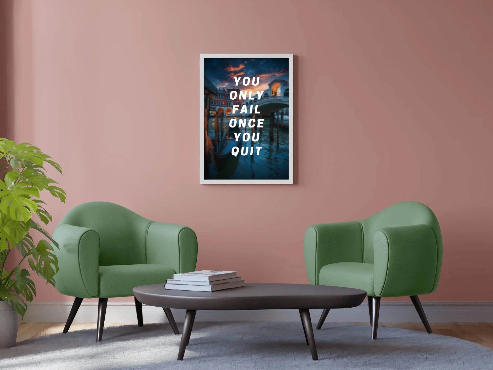 Never Quit Motivational Wall Art - beink online art store