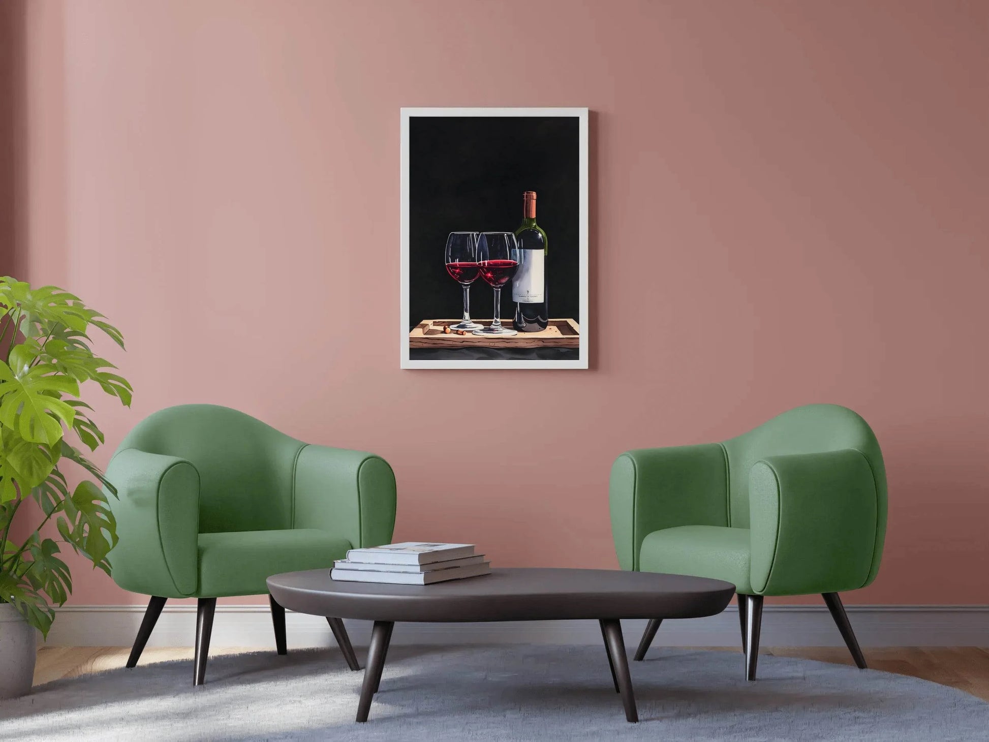 Wine Bottle and Glass Wall Art - beink online art store