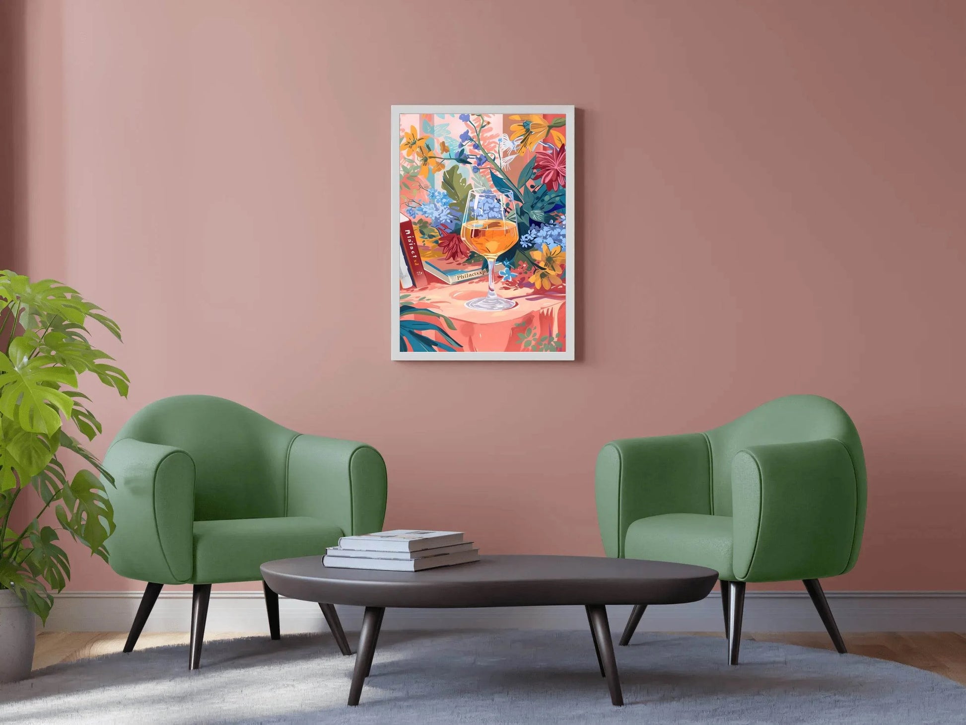 Cocktail Among the Flowers Wall Art - beink online art store