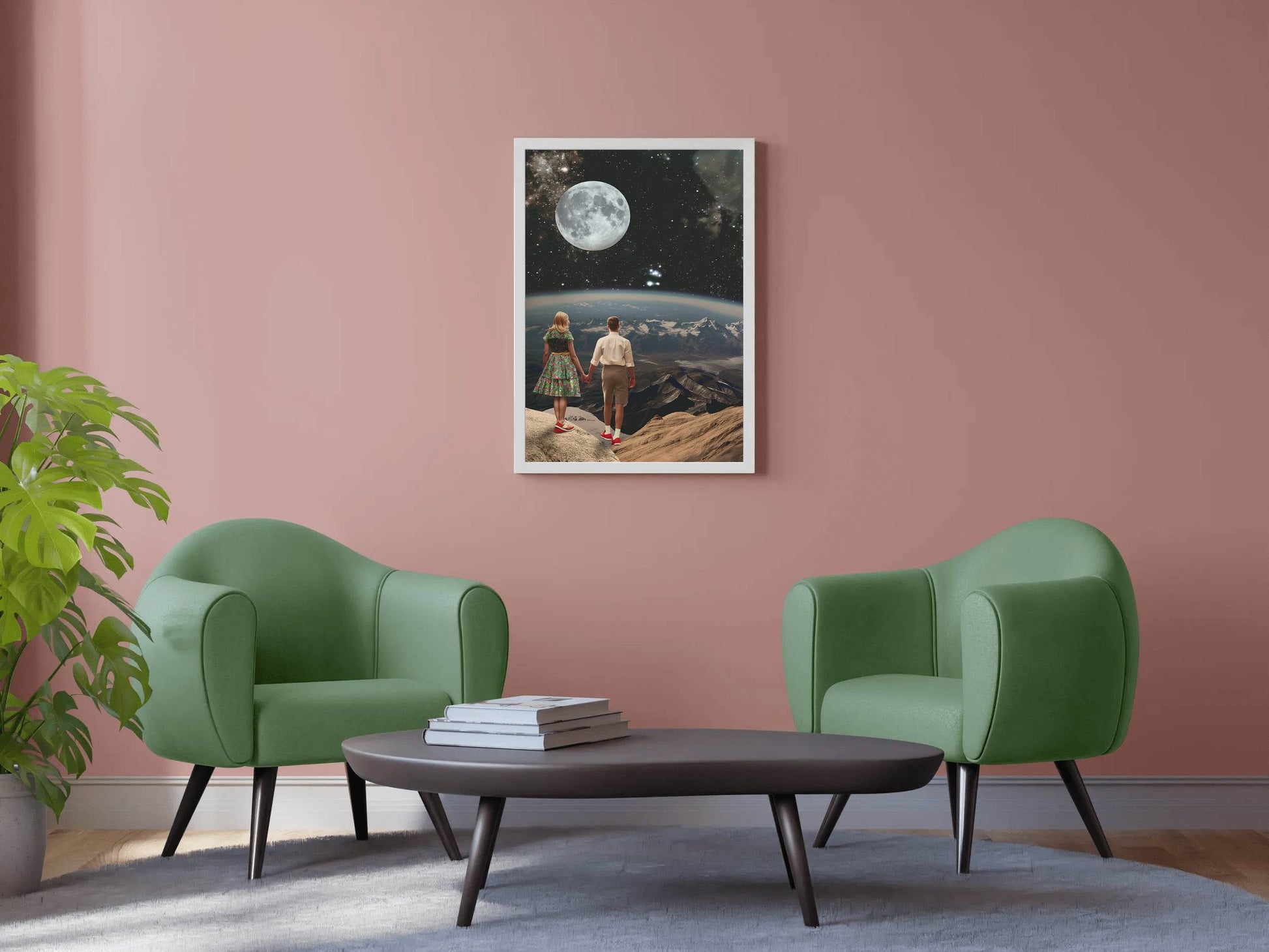 The View Of Space From A Couple Point of View Wall Art - beink online art store