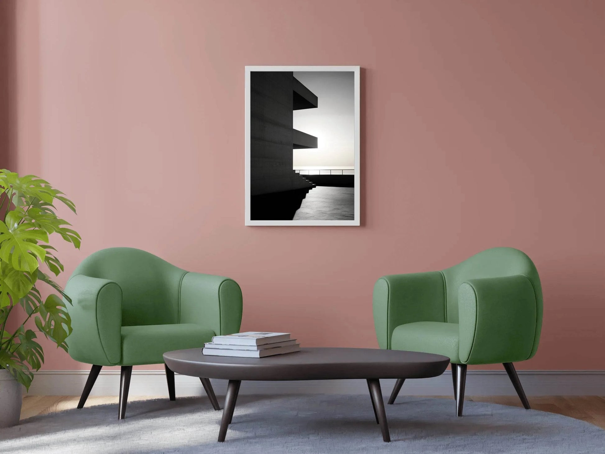 Black And White Building Facade - beink online art store