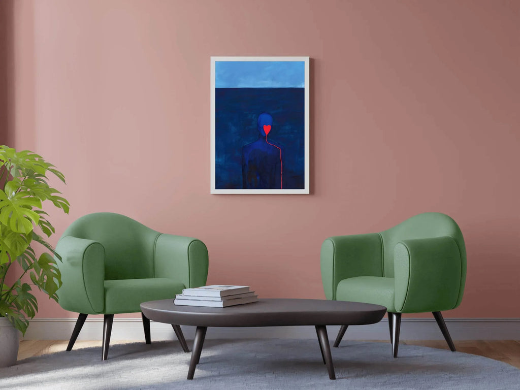 Painting Of A Broken Heart Of A Lover Wall Art - beink online art store