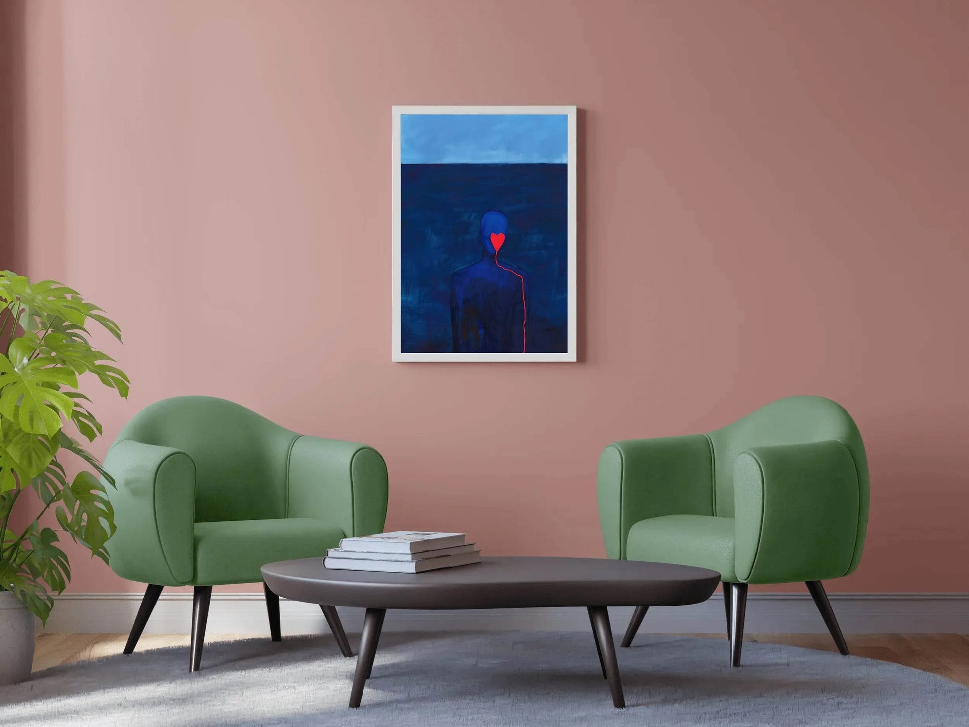 Painting Of A Broken Heart Of A Lover Wall Art - beink online art store
