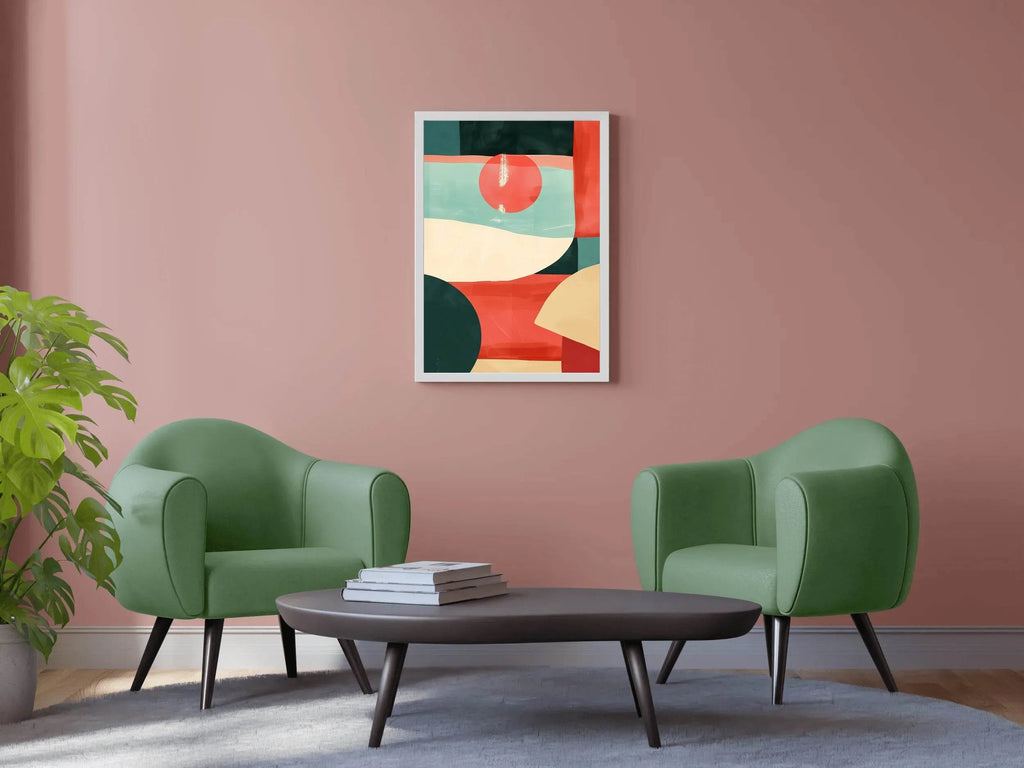 Colorful Shape Pattern Digital Art - beink online art store