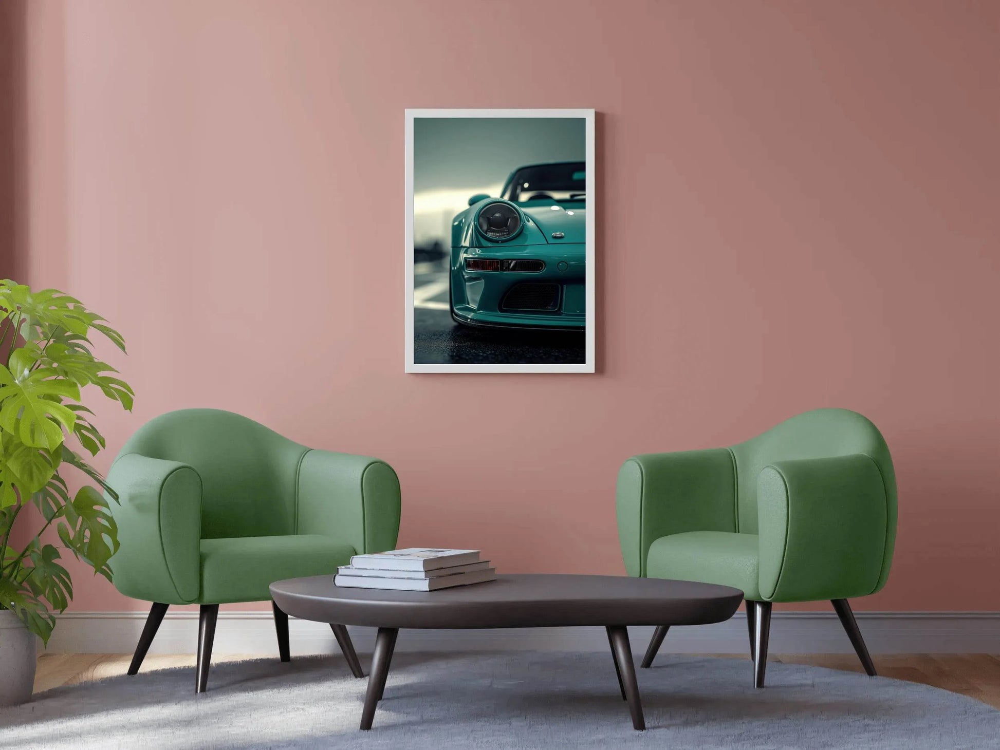 Porsche 911 RWB Blue Wall Art - beink online art store
