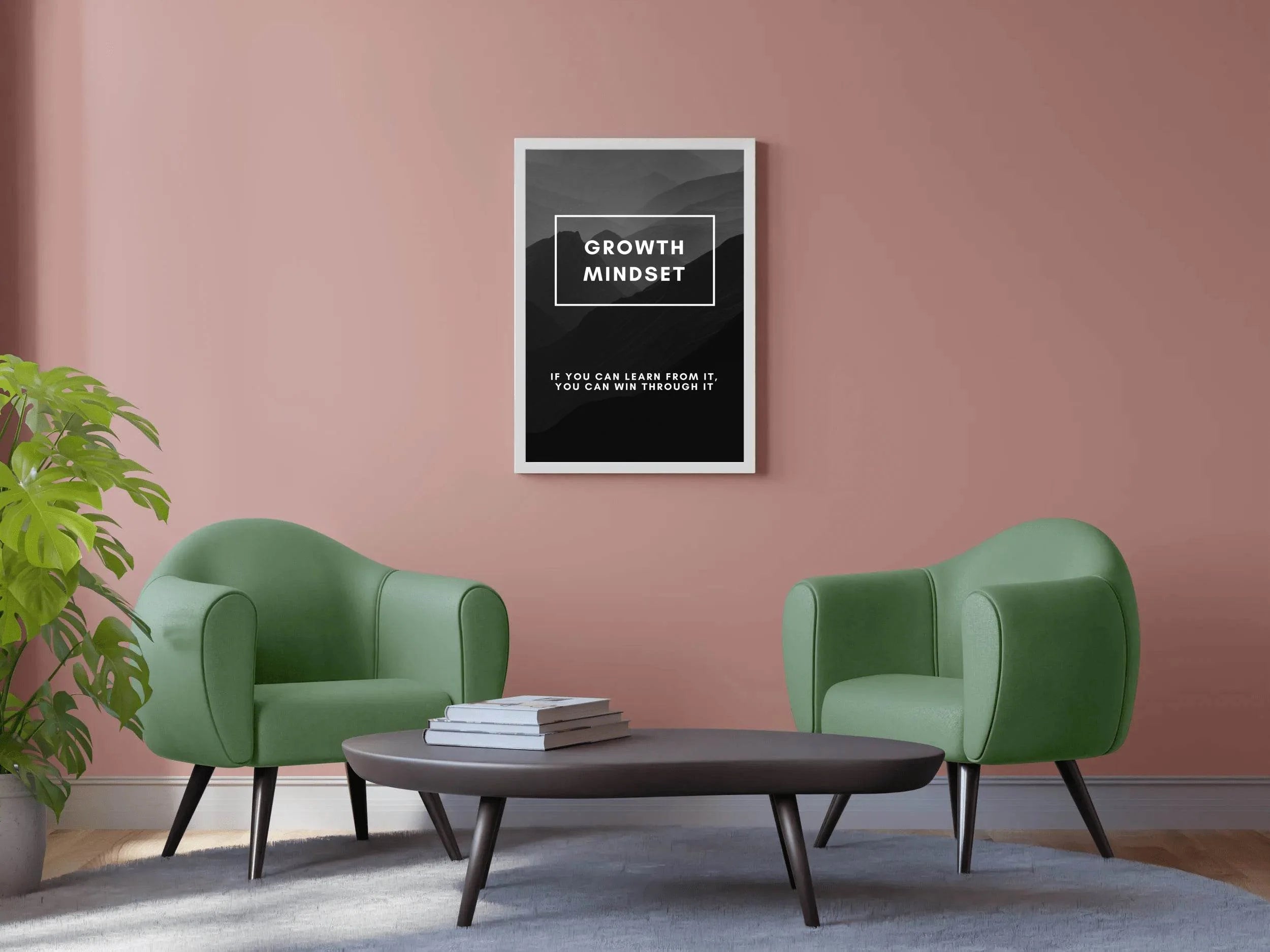 Growth Mindset Motivational Wall Art - beink online art store