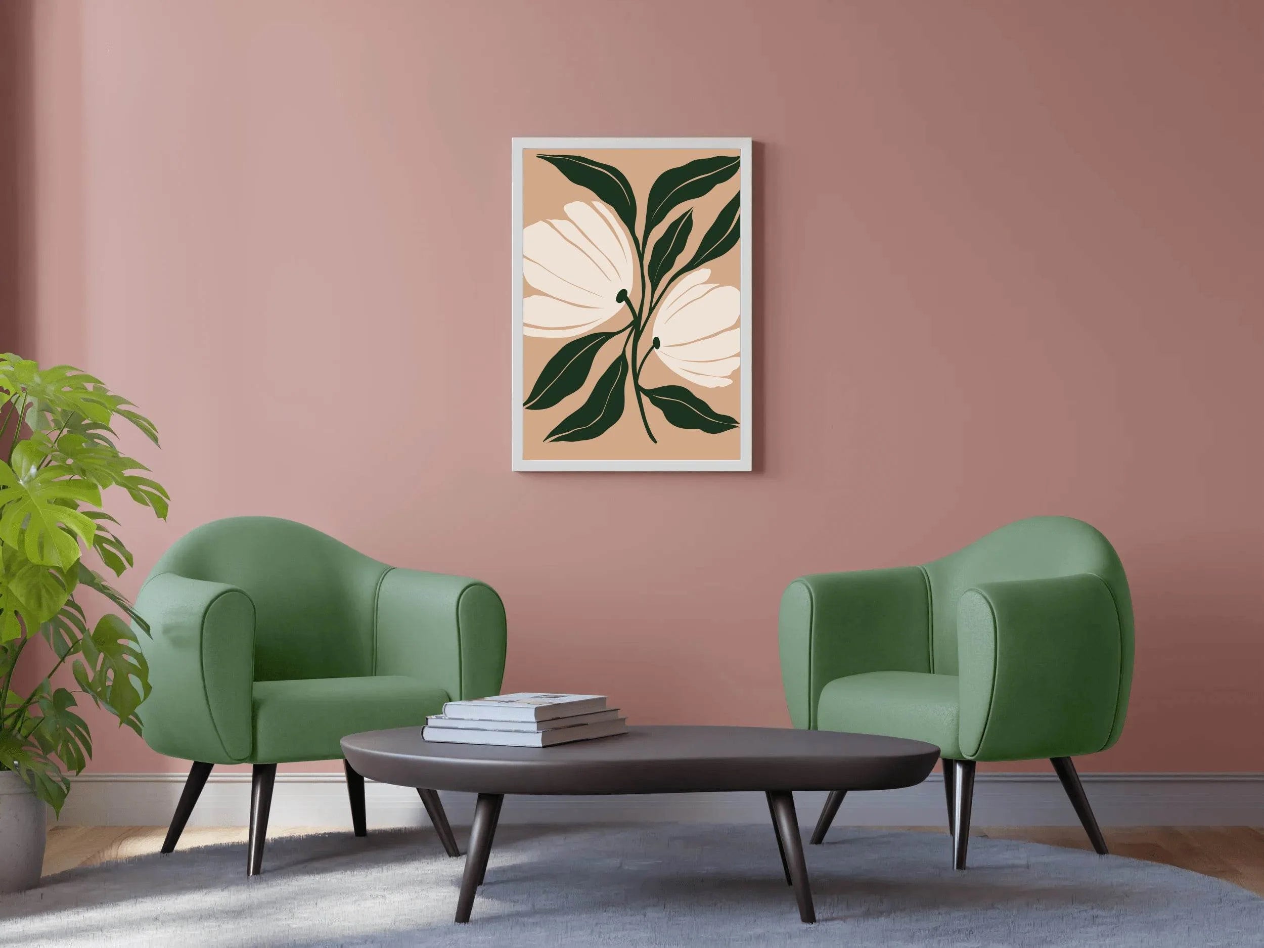 Blossom Minimalist Flowers ArtWork - beink online art store
