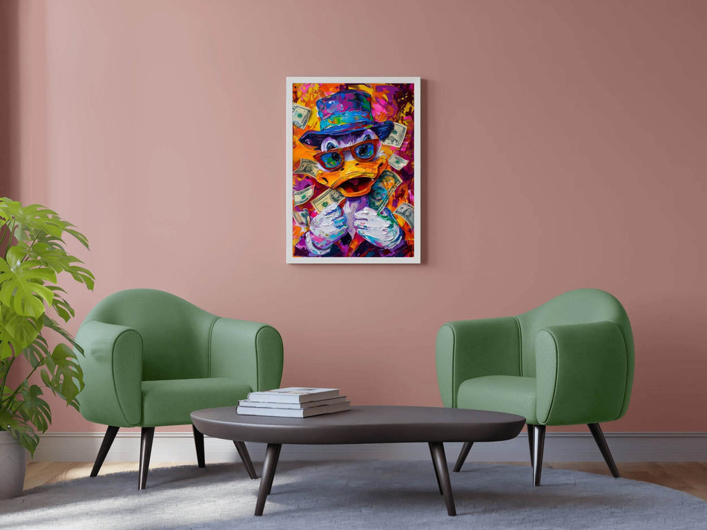 McDuck Surrounded by Money Wall Art - beink online art store