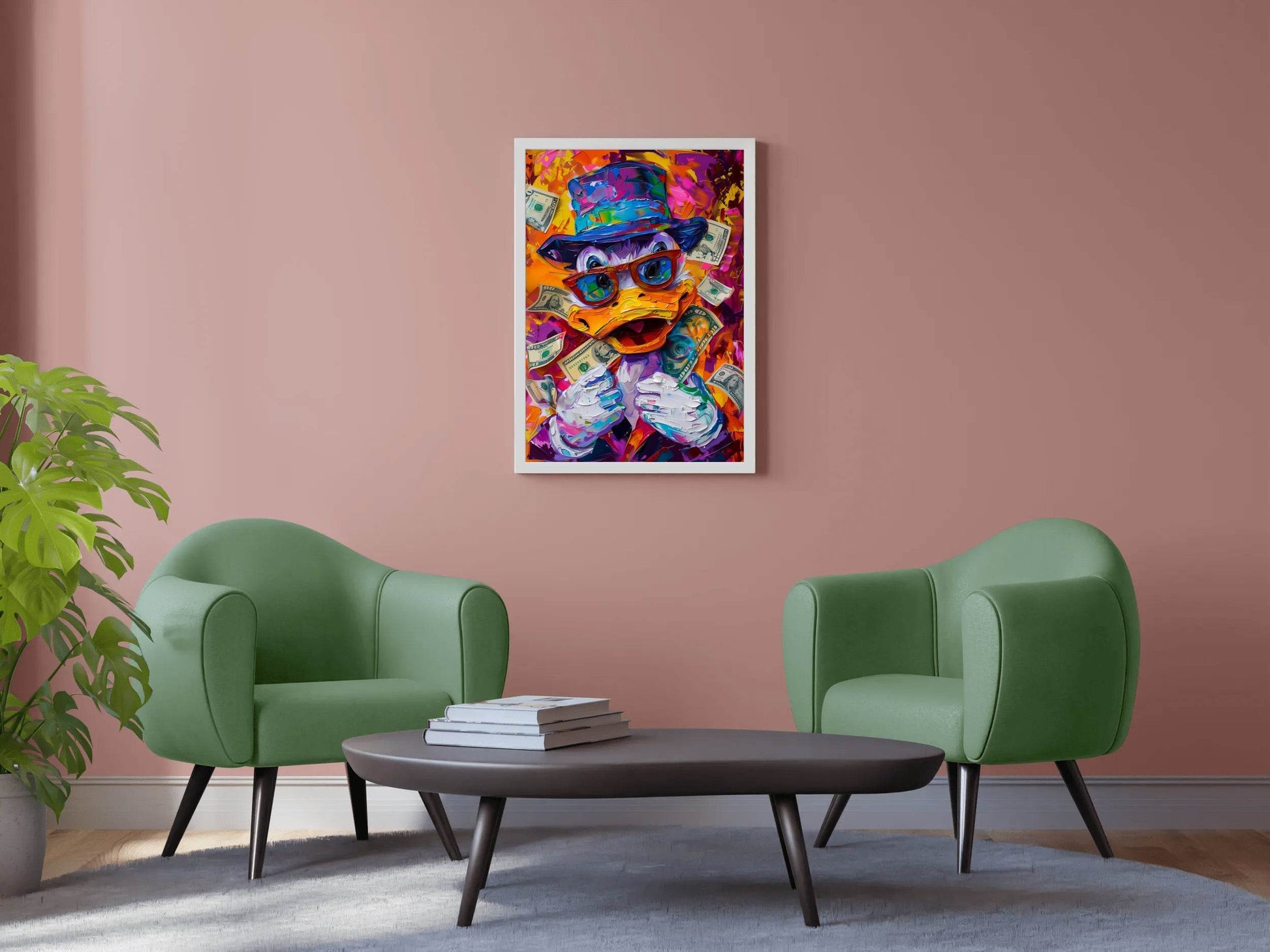 McDuck Surrounded by Money Wall Art - beink online art store