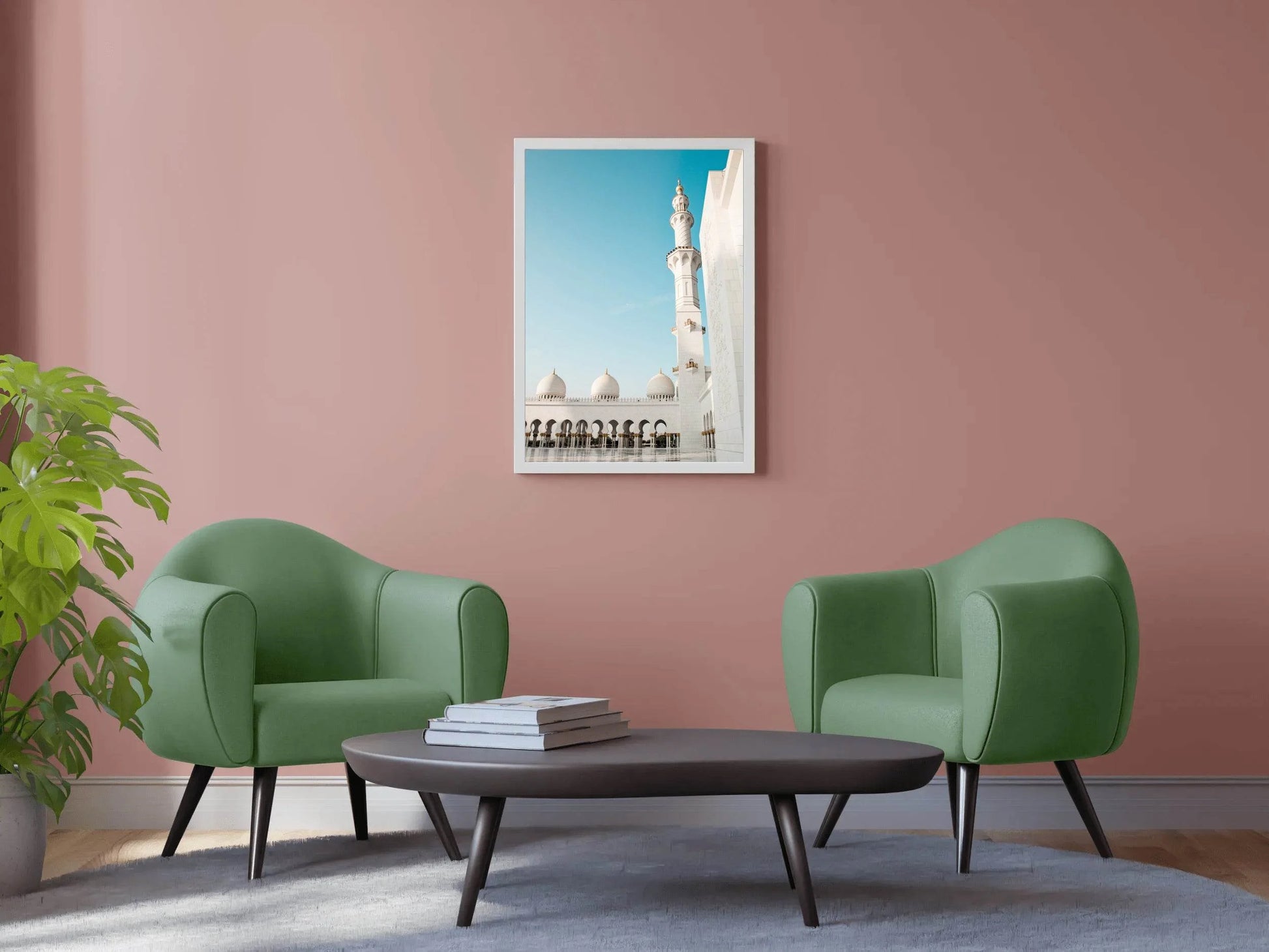 Blissful White Minaret Wall Art - beink online art store