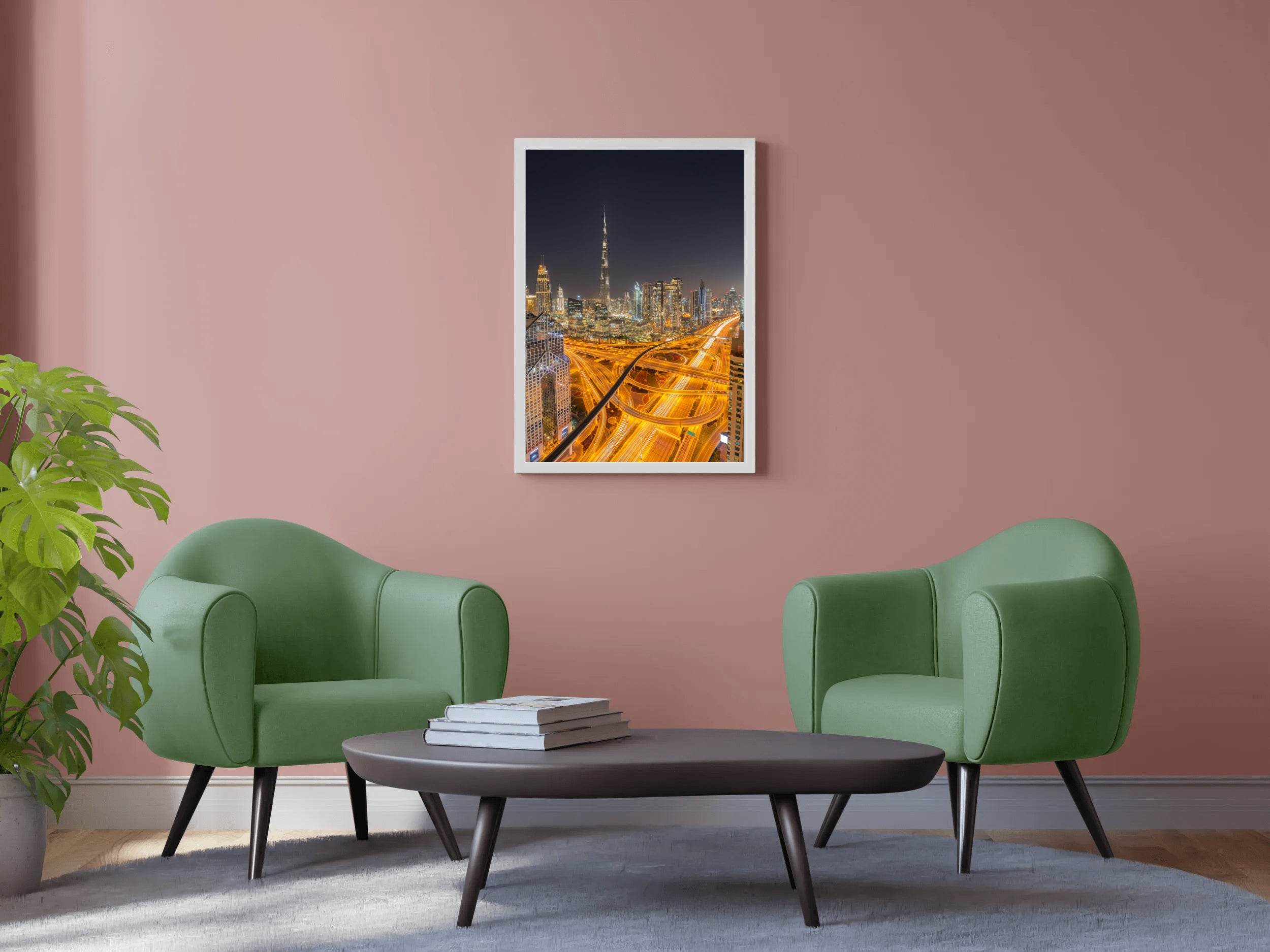 Glimmering Urban Jungle Wall Art - beink online art store