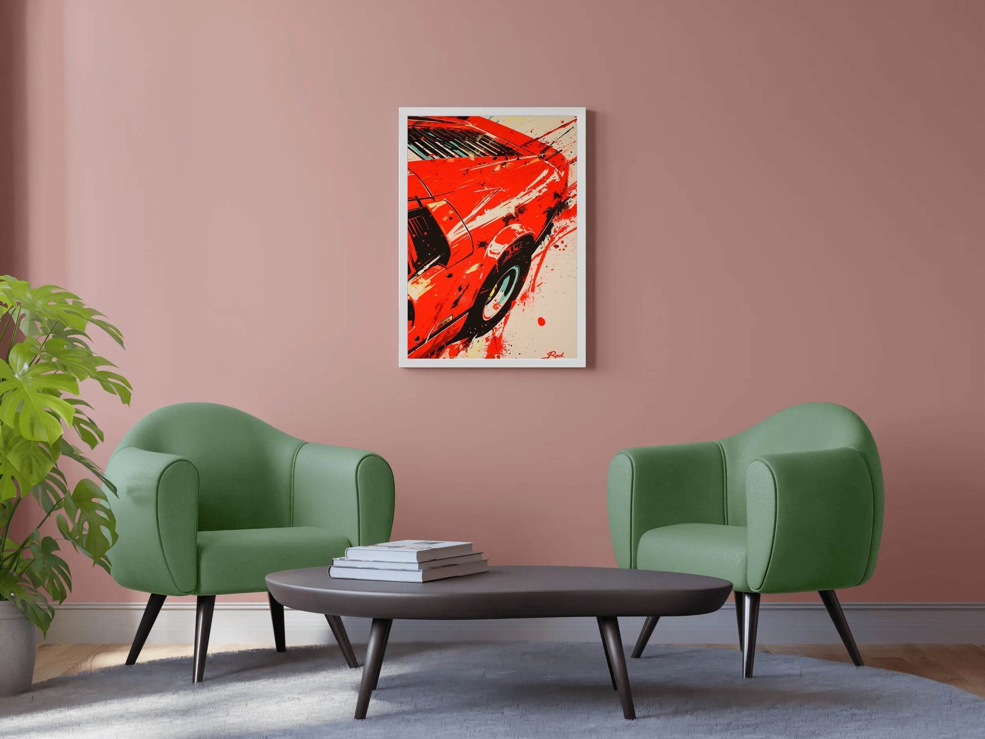 Rear View Ferrari458 Wall Art - beink online art store