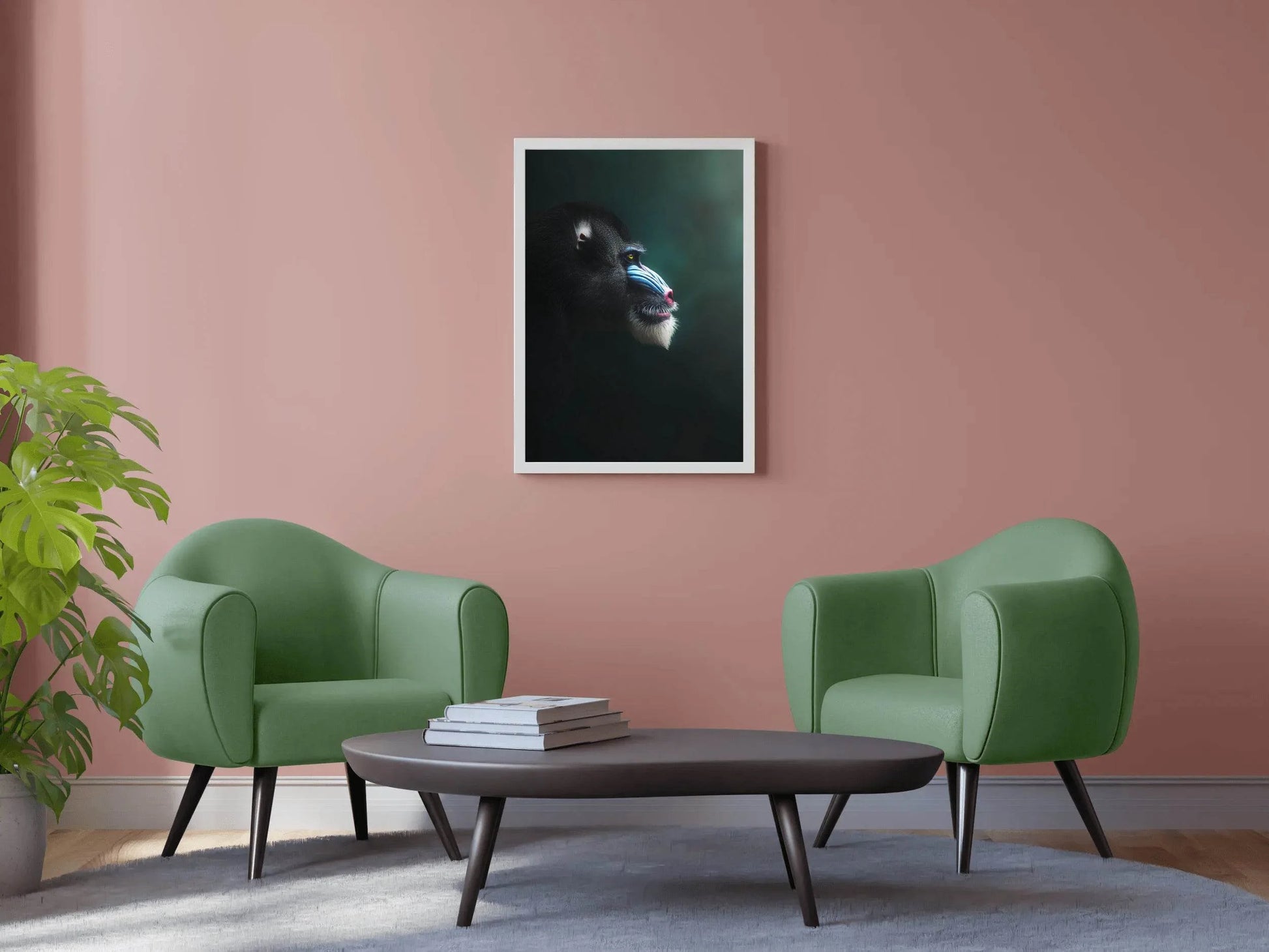 Mandrill Monkey Animal Wall Art - beink online art store