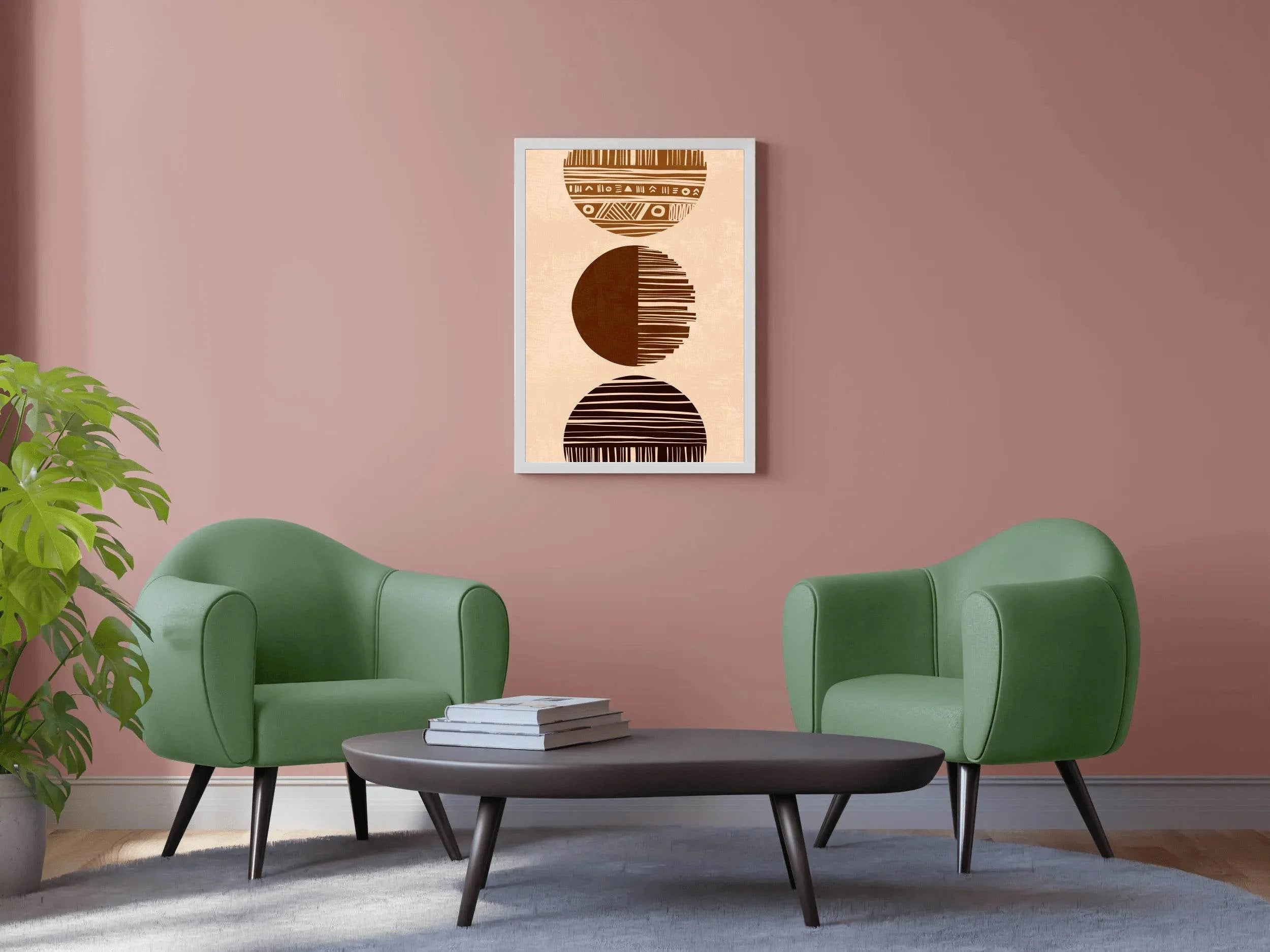 Minimalist Circle Pattern ArtWork - beink online art store