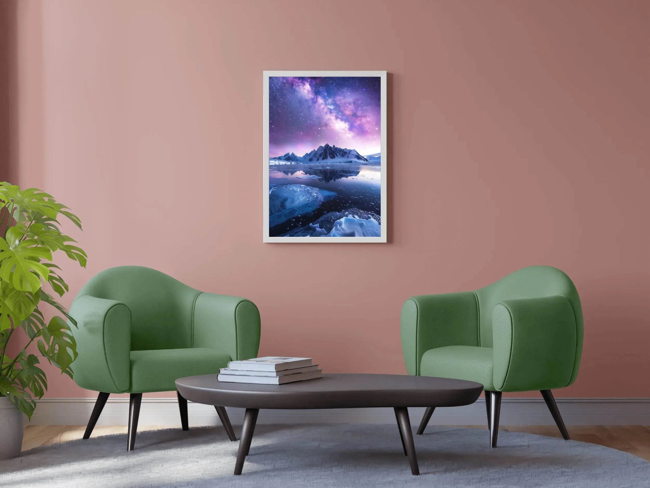Milky Way Over Arctic Landscape Wall Art - beink online art store
