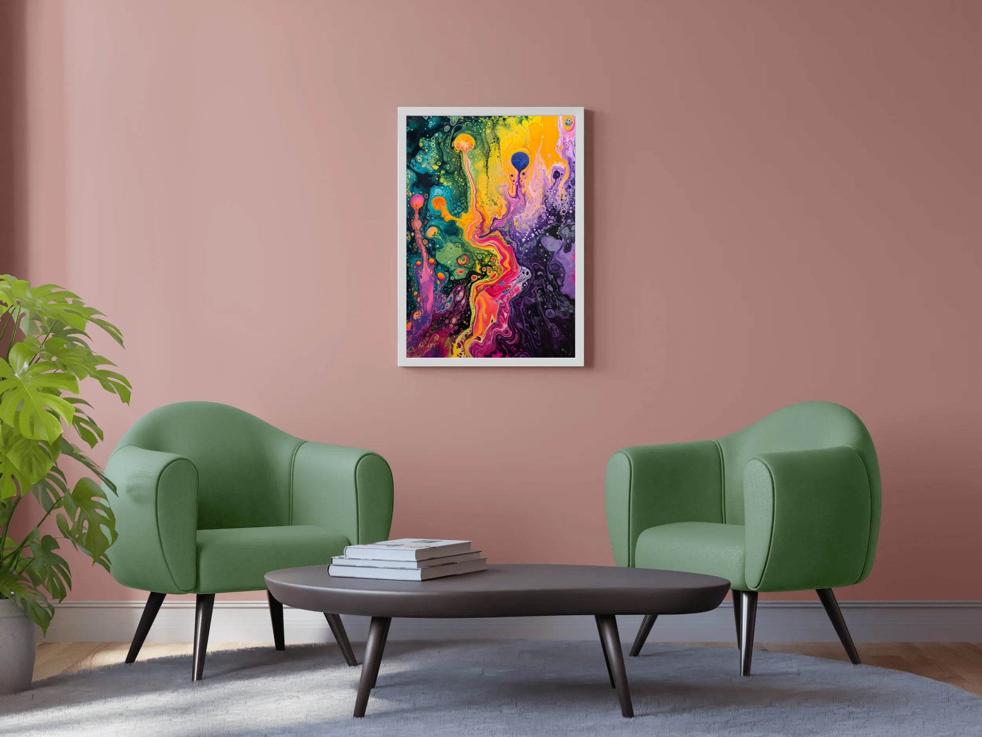 Abstract Psychedelic Dreamscape Wall Art - beink online art store