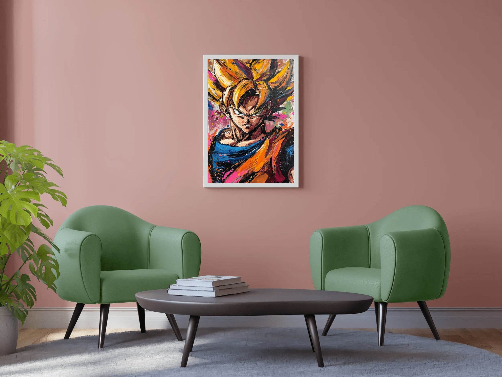 Painting of Goku- The Dragon Ball Series - beink online art store