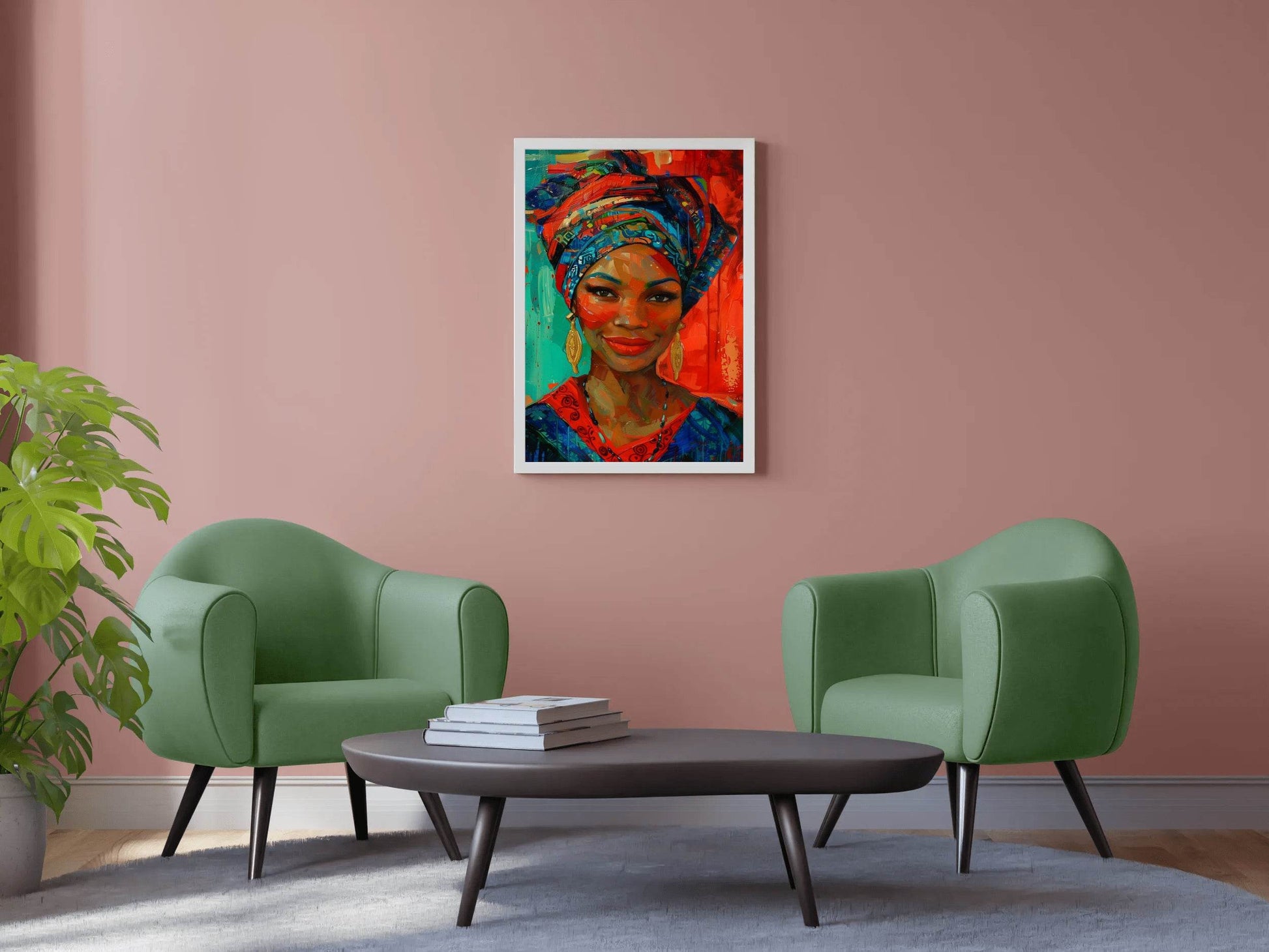 African Woman Canvas Printing Wall Art - beink online art store