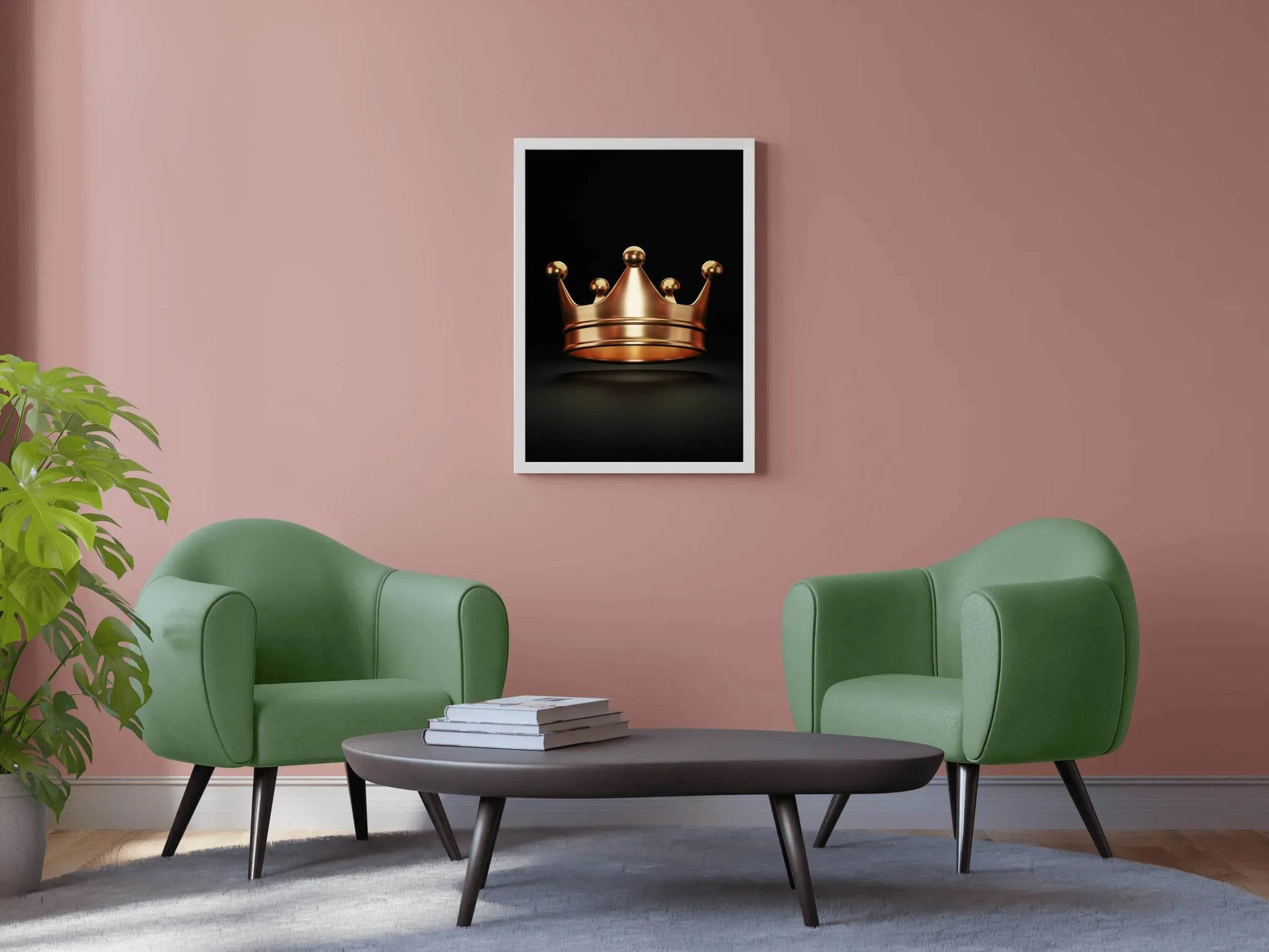 Gold Crown Wall Art - beink online art store