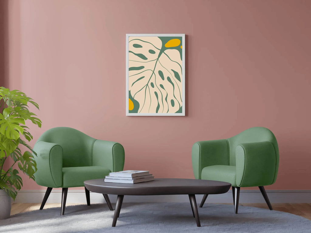 Big Leaf of Monstera Plant Wall Art - beink online art store