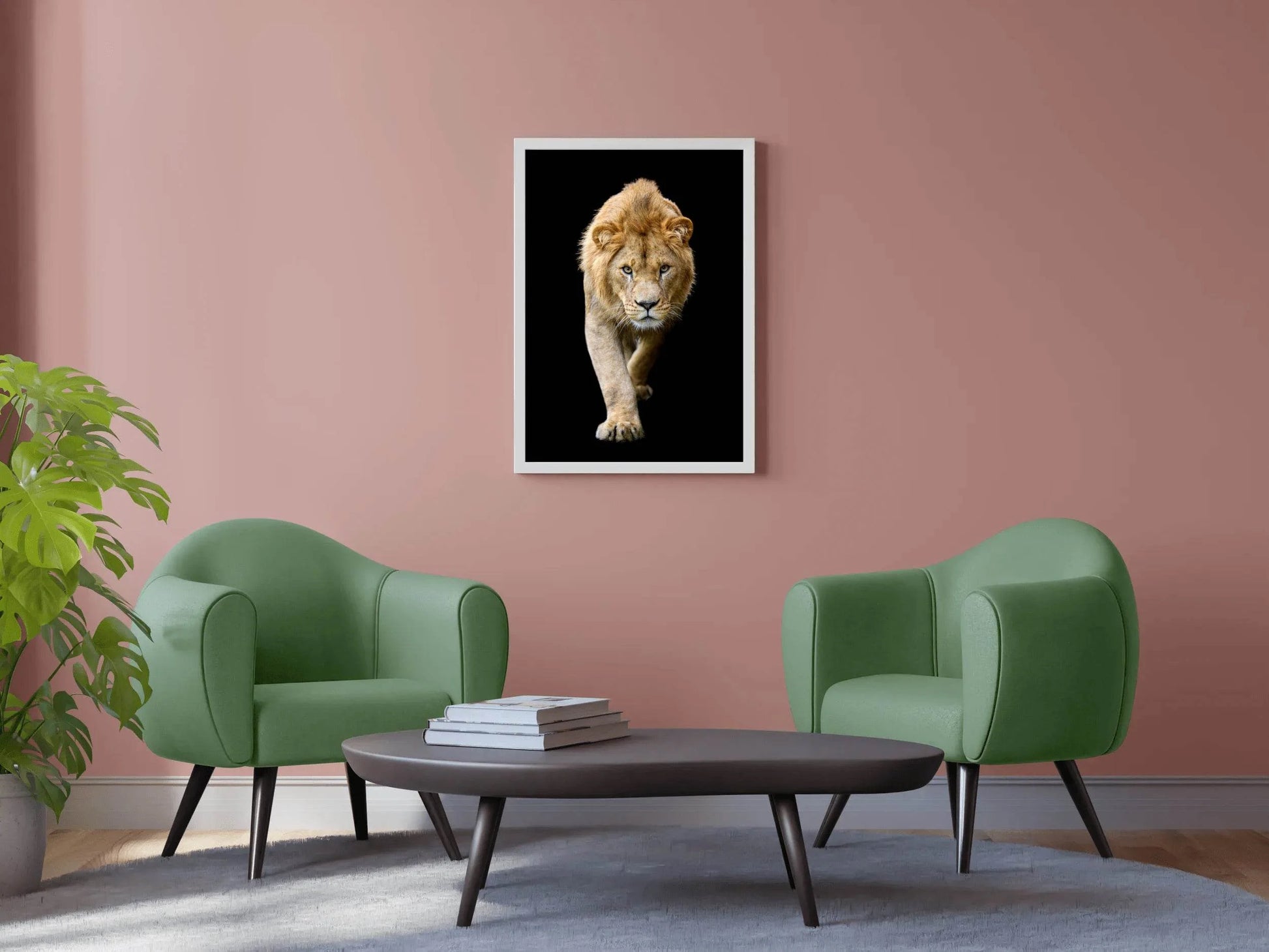 Asiatic Lion Animal Wall Art - beink online art store