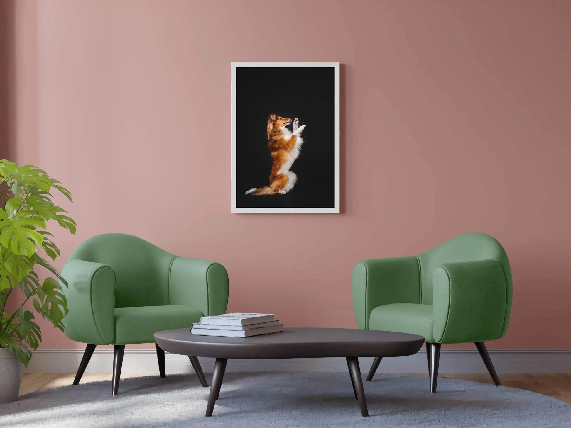 Rough Collie Animal Wall Art - beink online art store