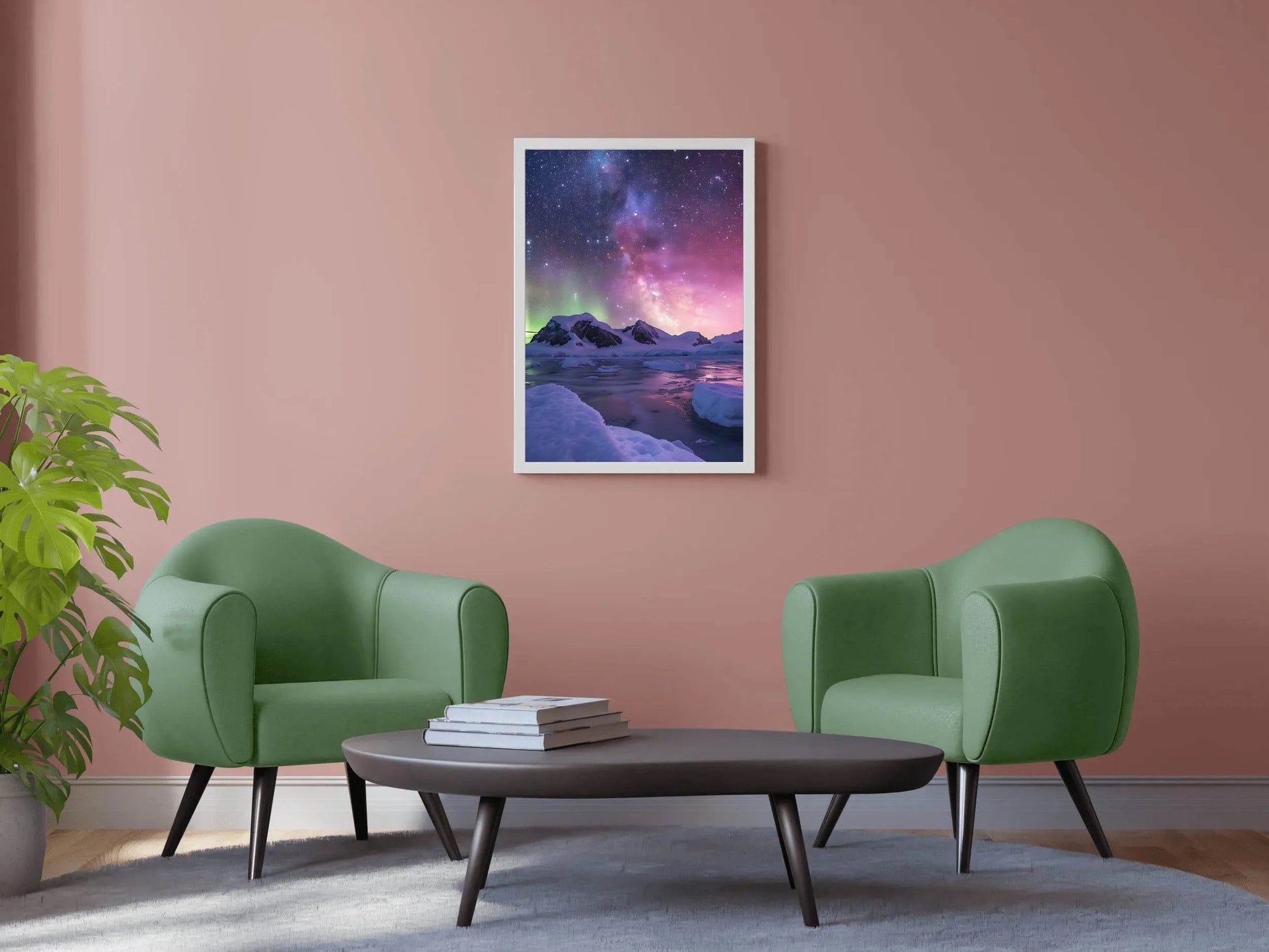 Milky Way and Aurora Australis Wall Art - beink online art store
